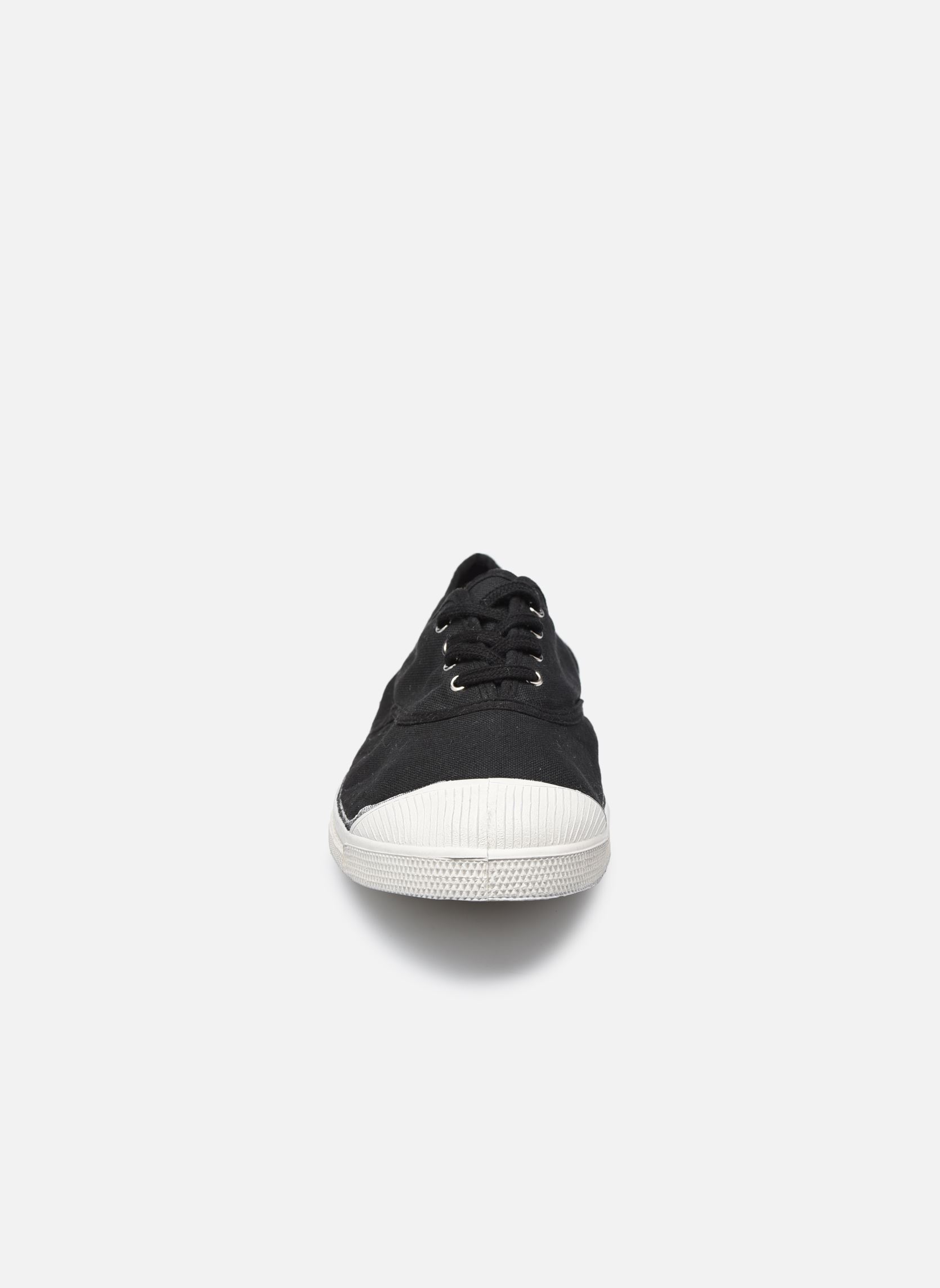 Leinen-Sneaker Tennis Lacets M herren schwarz Bensimon Leinen-Sneaker Tennis Lacets M herren schwarz CARBONE