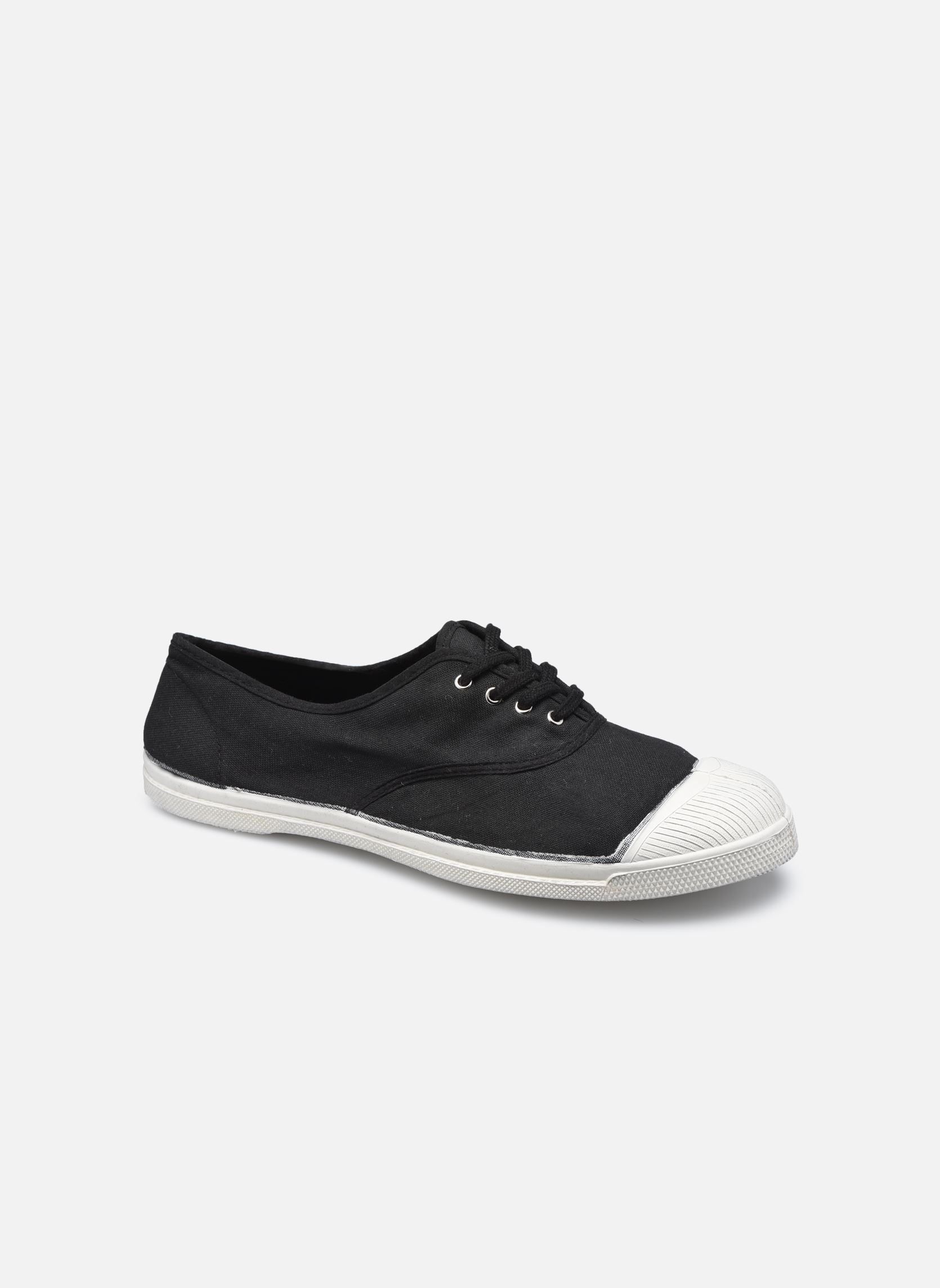 Leinen-Sneaker Tennis Lacets M herren schwarz Bensimon Leinen-Sneaker Tennis Lacets M herren schwarz CARBONE