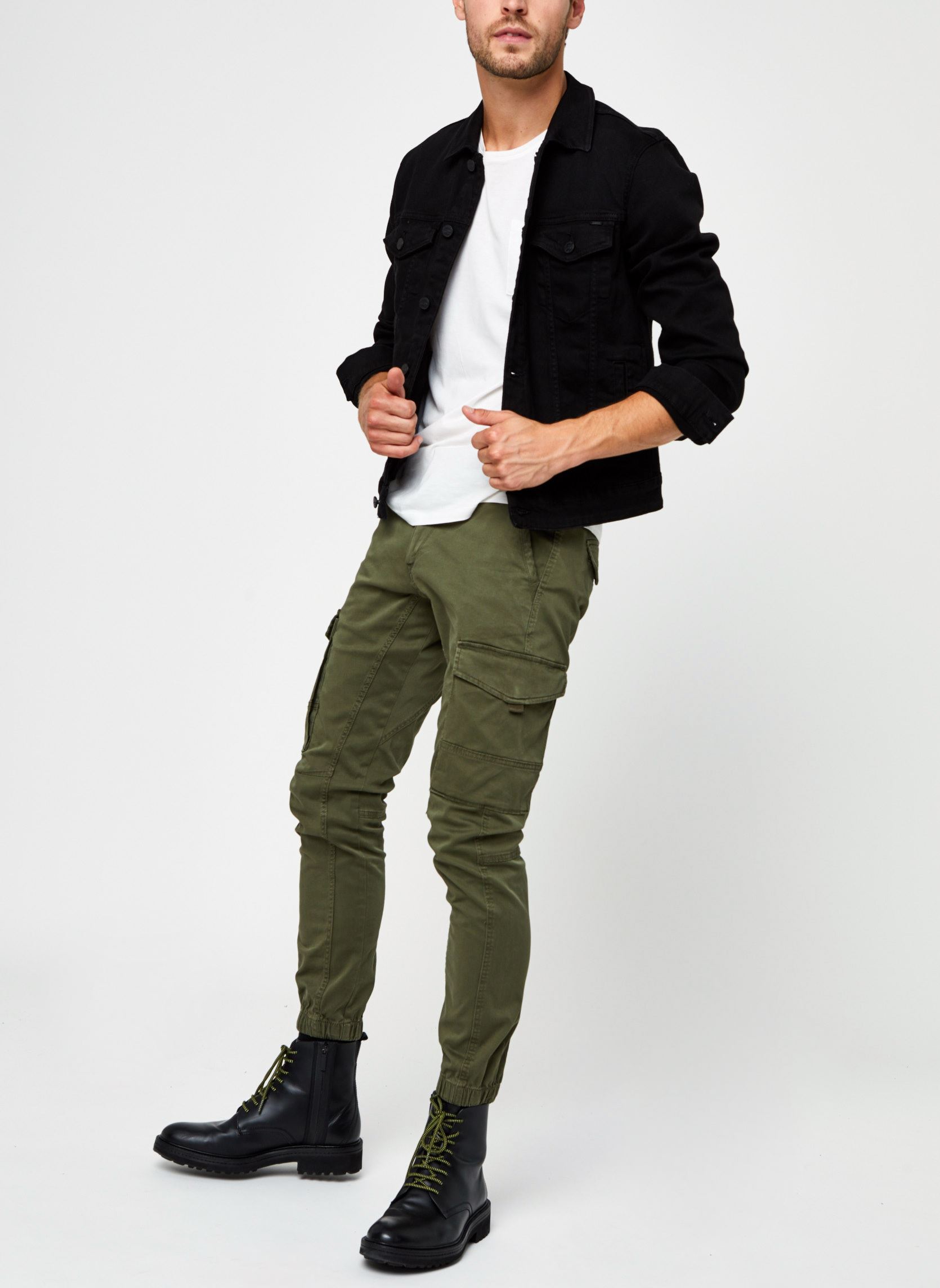 Chino broeken Jjipaul Jjflake Akm heren groen Jack & Jones Chino broeken Jjipaul Jjflake Akm heren groen OLIVE NIGHT
