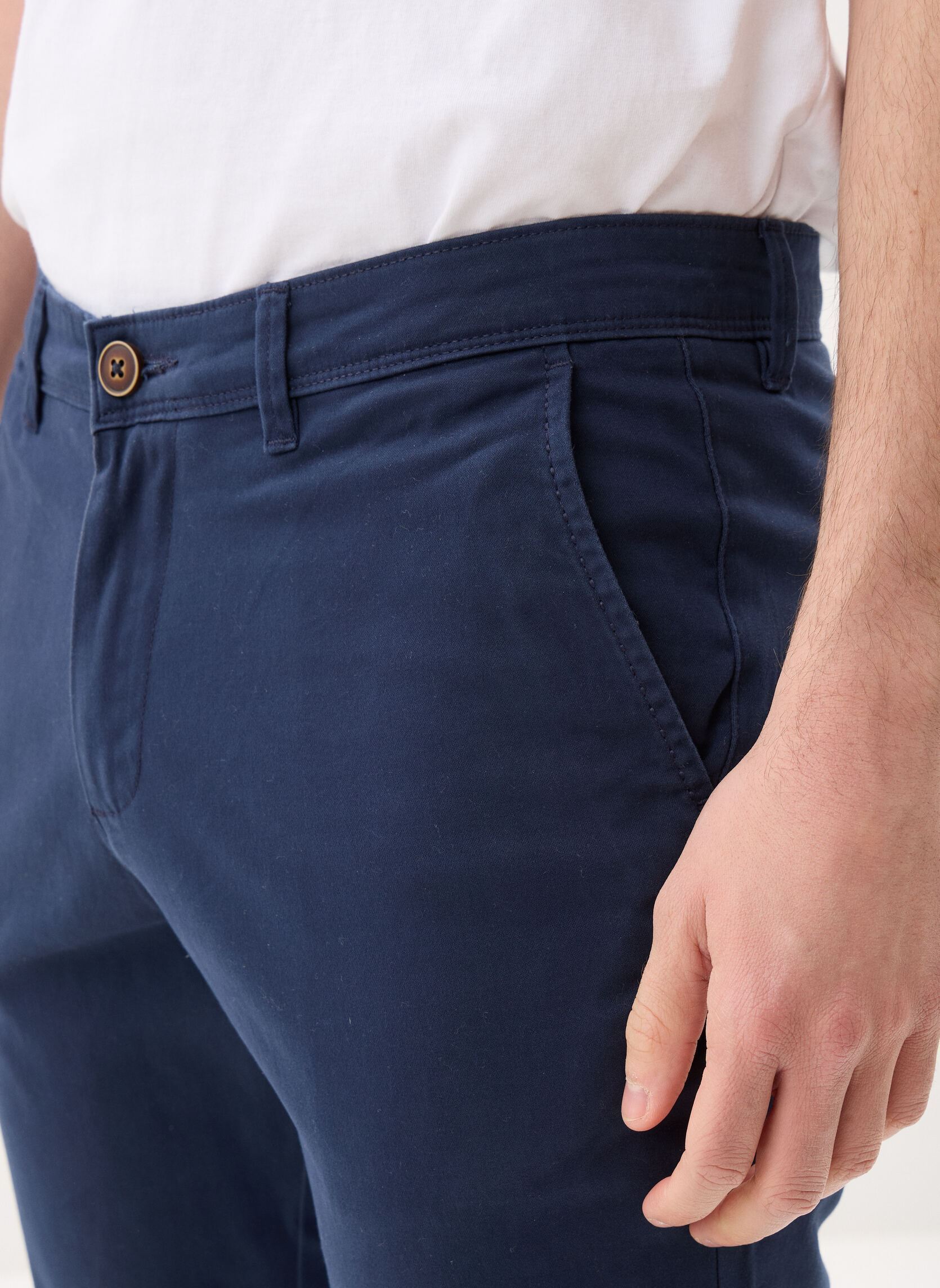 Pantalons chino Jjimarco Jjbowie homme bleu Jack & Jones Pantalons chino Jjimarco Jjbowie homme bleu Navy Blazer