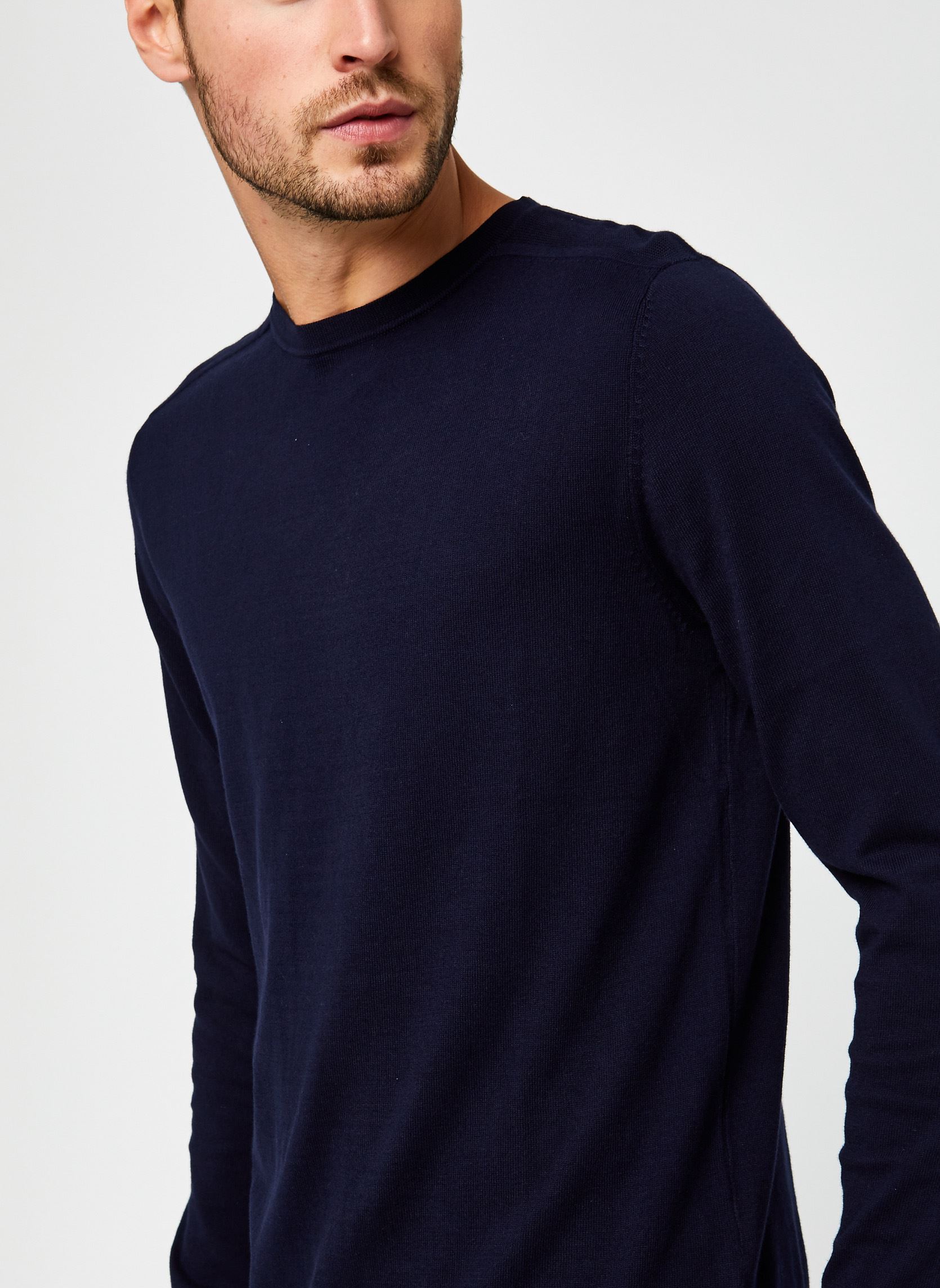 Selected Homme SLHBERG Crew Neck B Noos Maglia di Tuta, Nero, S Uomo