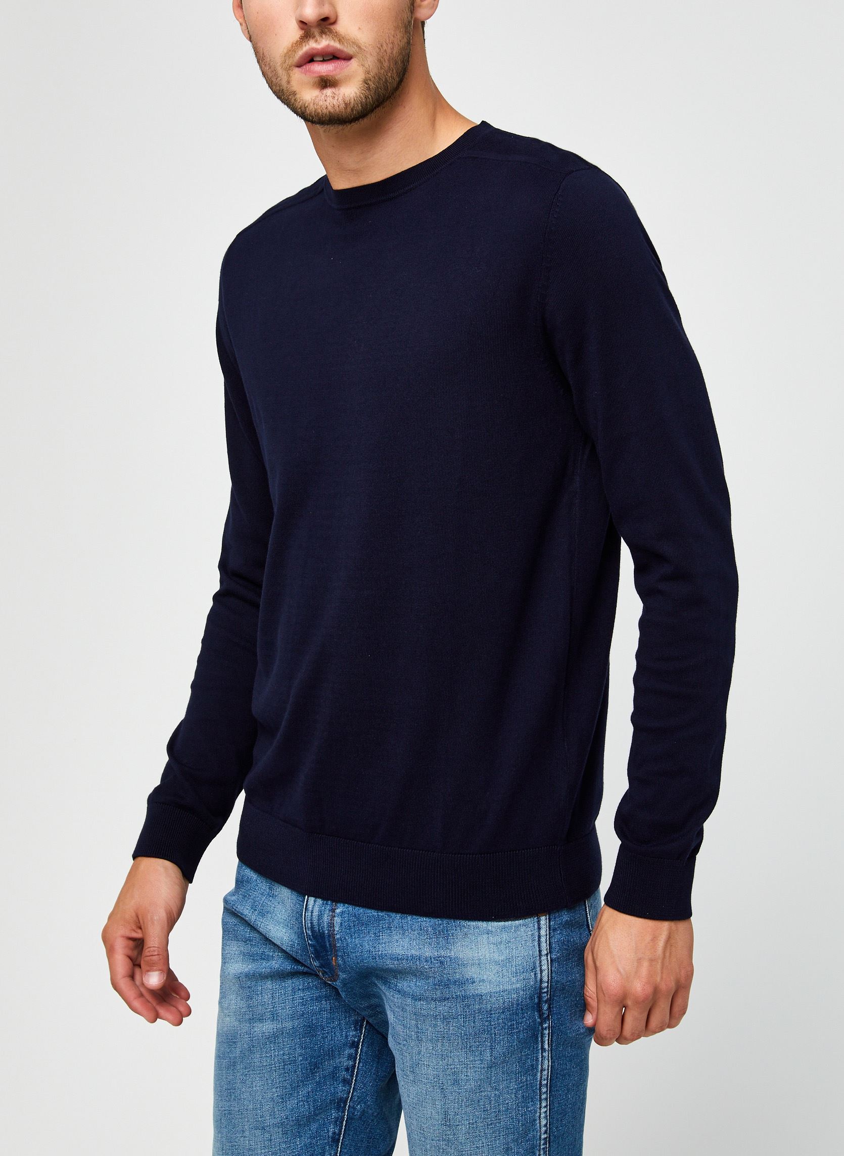Truien Slhberg Crew Neck B Noos heren blauw Selected Homme Truien Slhberg Crew Neck B Noos heren blauw NAVY BLAZER