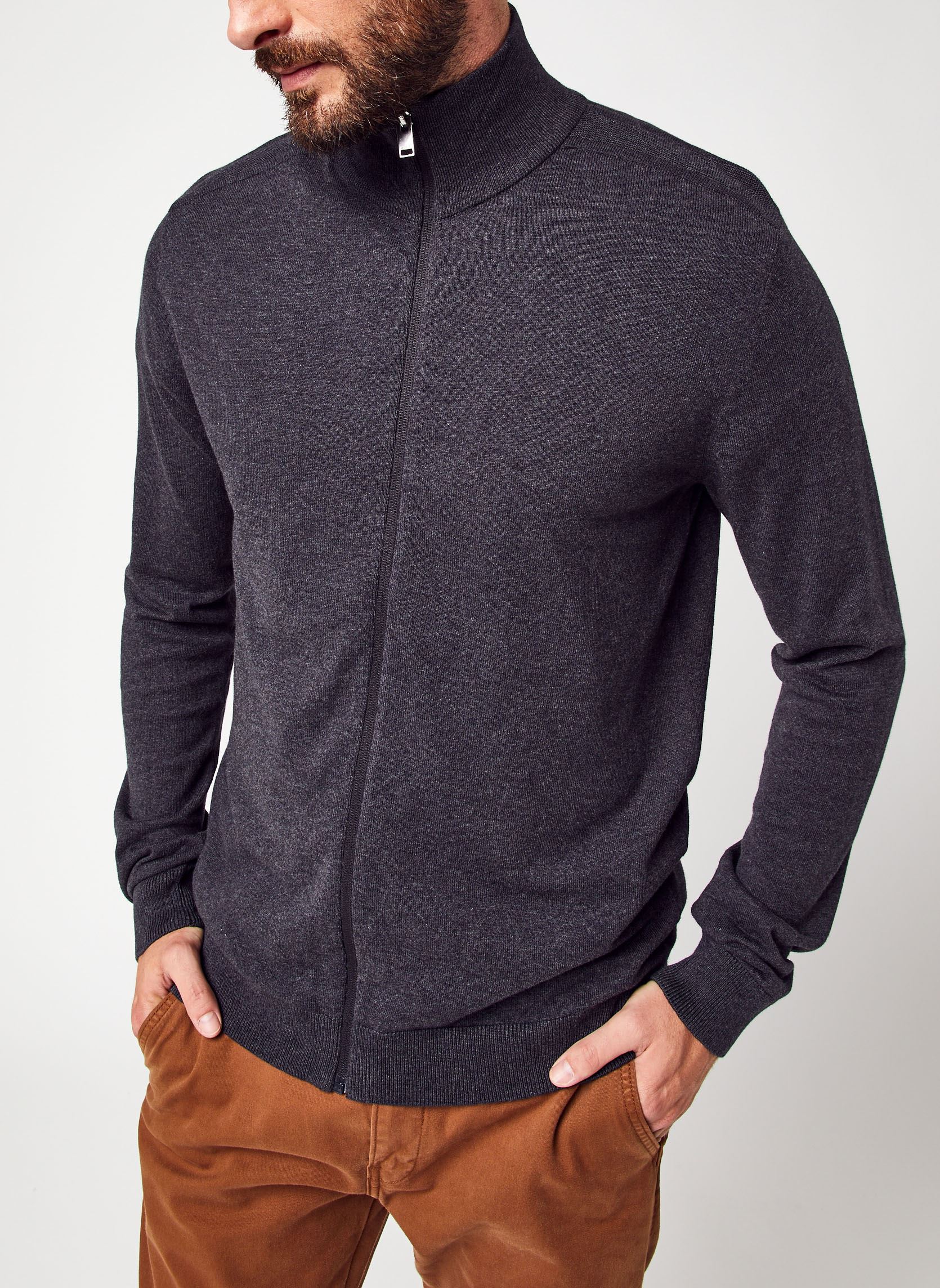 SELECTED HOMME Herren Cardigan Mit Halbreißverschluss - Eleganter Strickpullover Für Den Winter