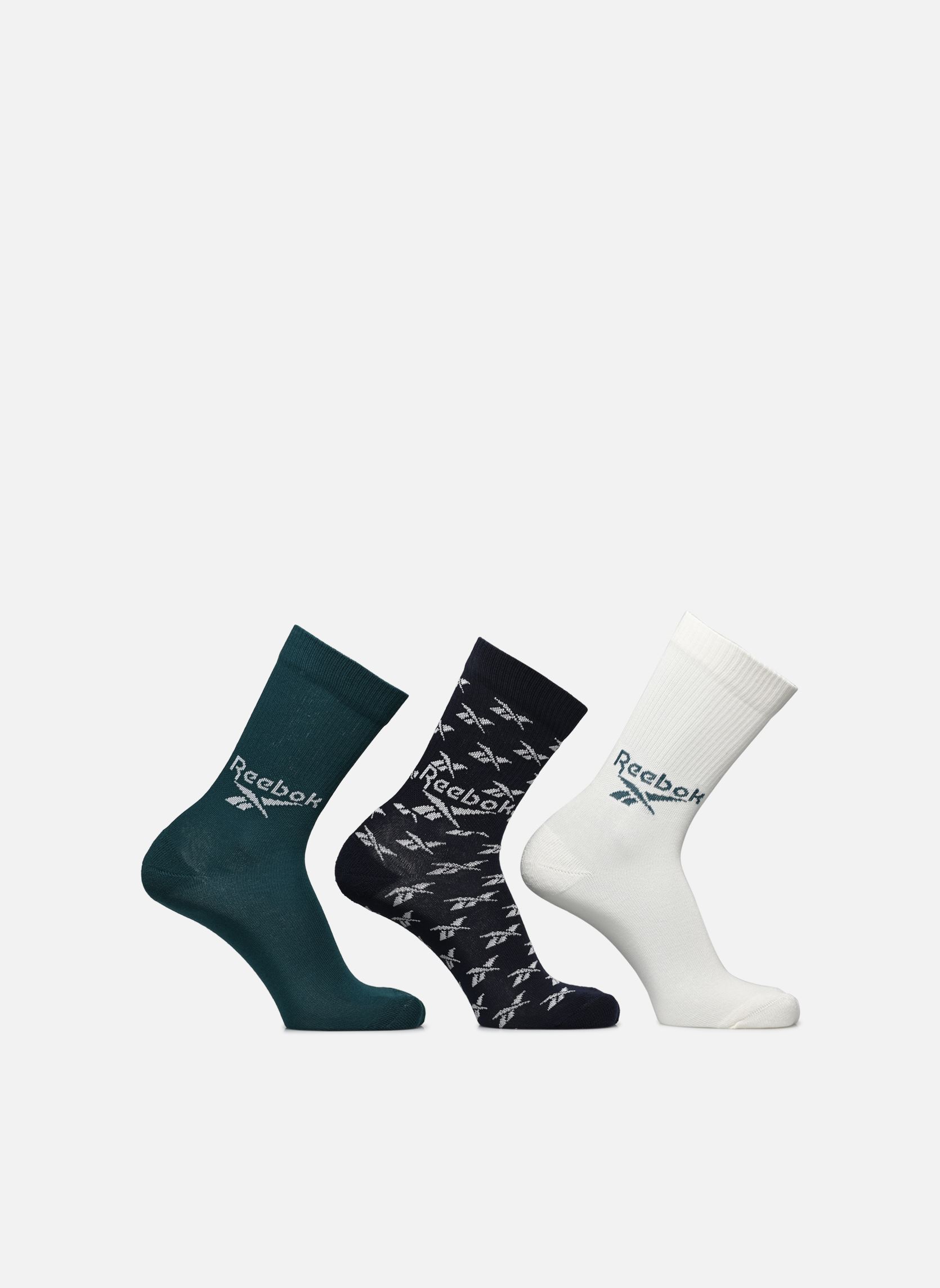 Chaussettes et collants Reebok Cl Fo Crew Sock 3P pour Accessoires - vue 2
