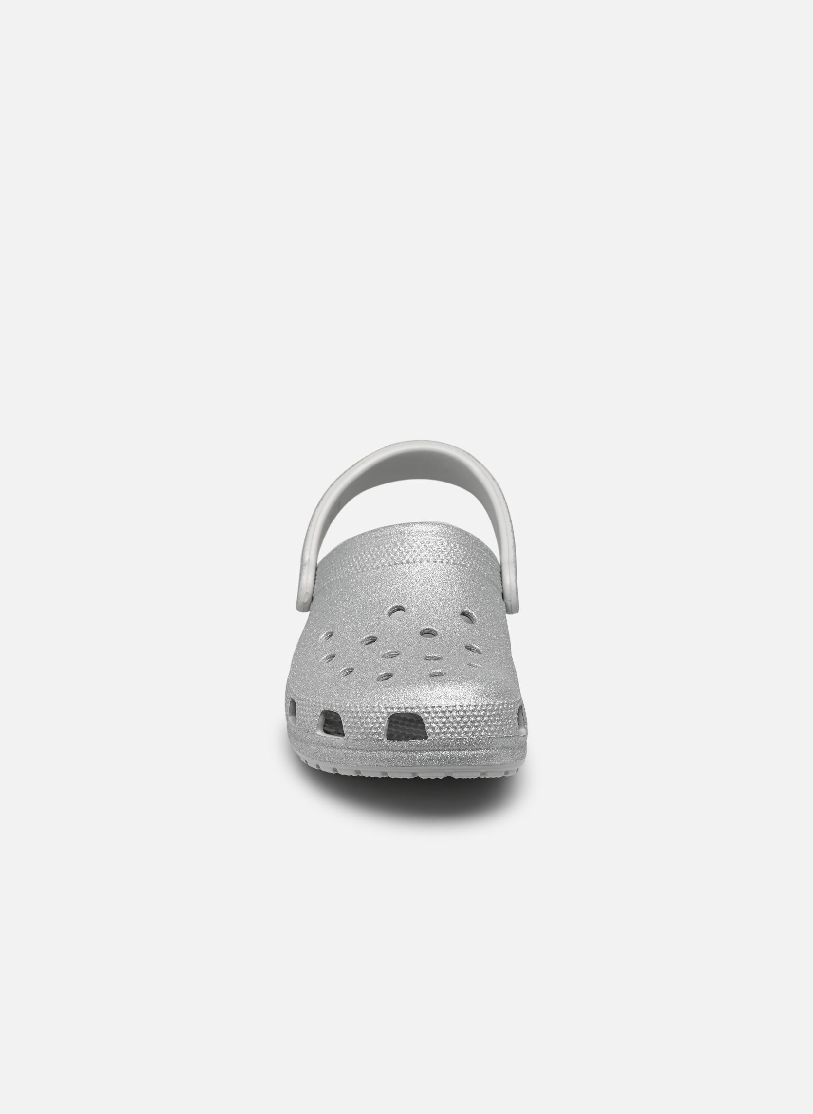 Pantoletten Classic Glitter Clog W damen silber Crocs Pantoletten Classic Glitter Clog W damen silber Silver glitter