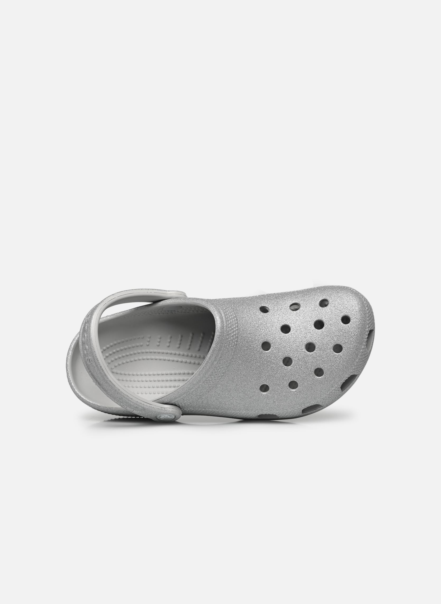 Pantoletten Classic Glitter Clog W damen silber Crocs Pantoletten Classic Glitter Clog W damen silber Silver glitter