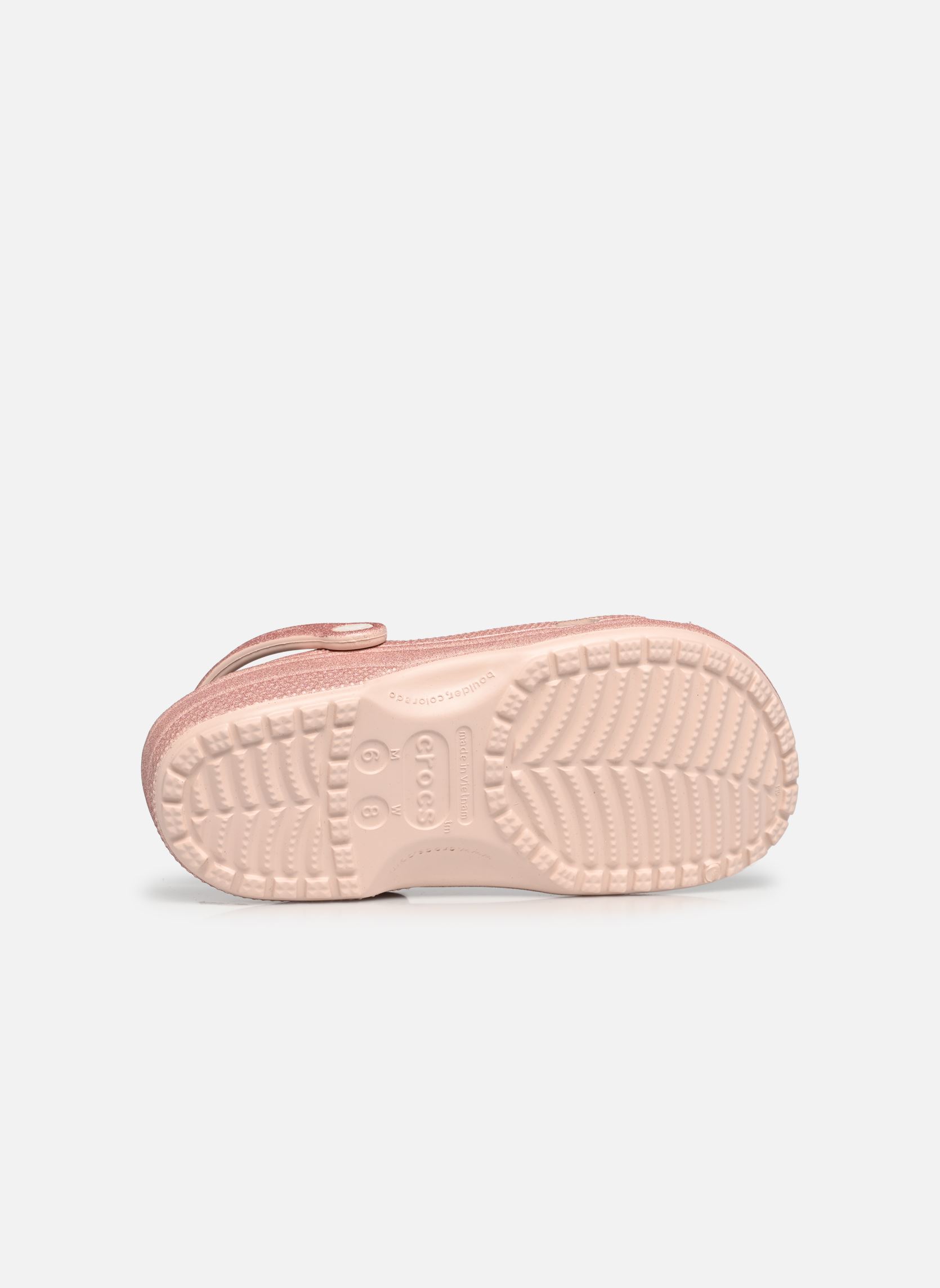 Pantoletten Classic Glitter Clog W damen rosa Crocs Pantoletten Classic Glitter Clog W damen rosa Quartz Glitter