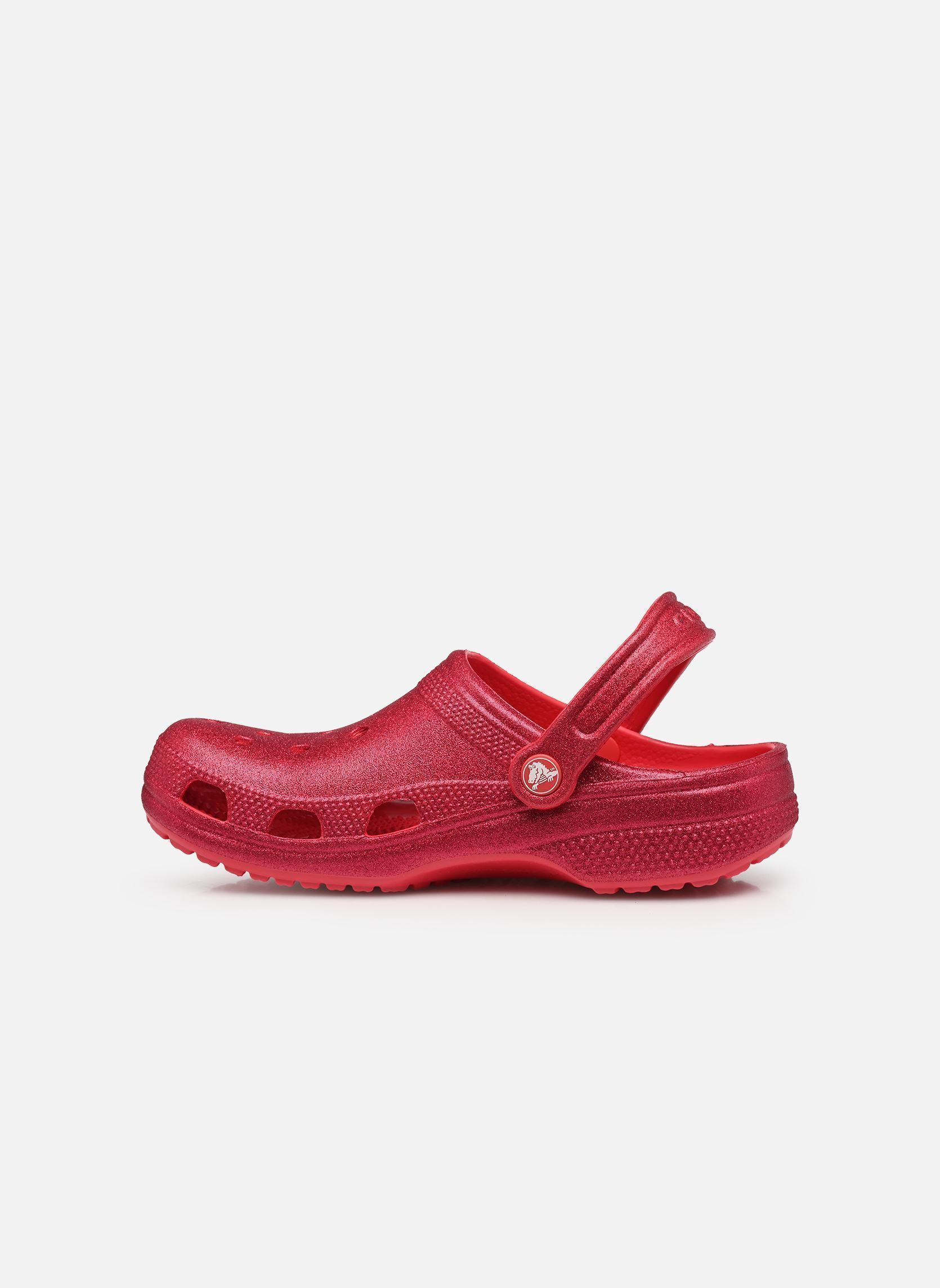 Pantoletten Classic Glitter Clog W damen rosa Crocs Pantoletten Classic Glitter Clog W damen rosa Digital Raspberry Glitter