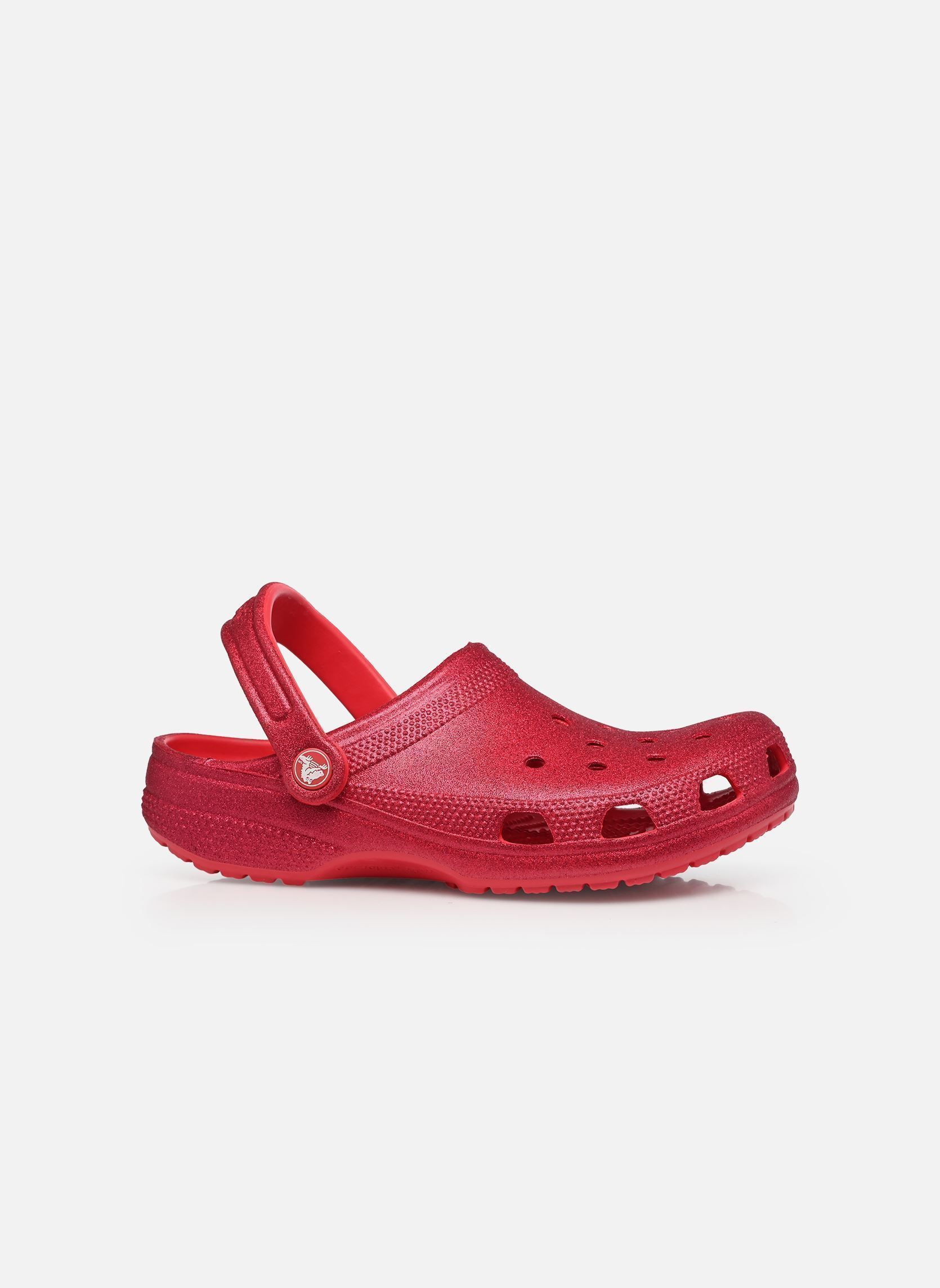 Pantoletten Classic Glitter Clog W damen rosa Crocs Pantoletten Classic Glitter Clog W damen rosa Digital Raspberry Glitter
