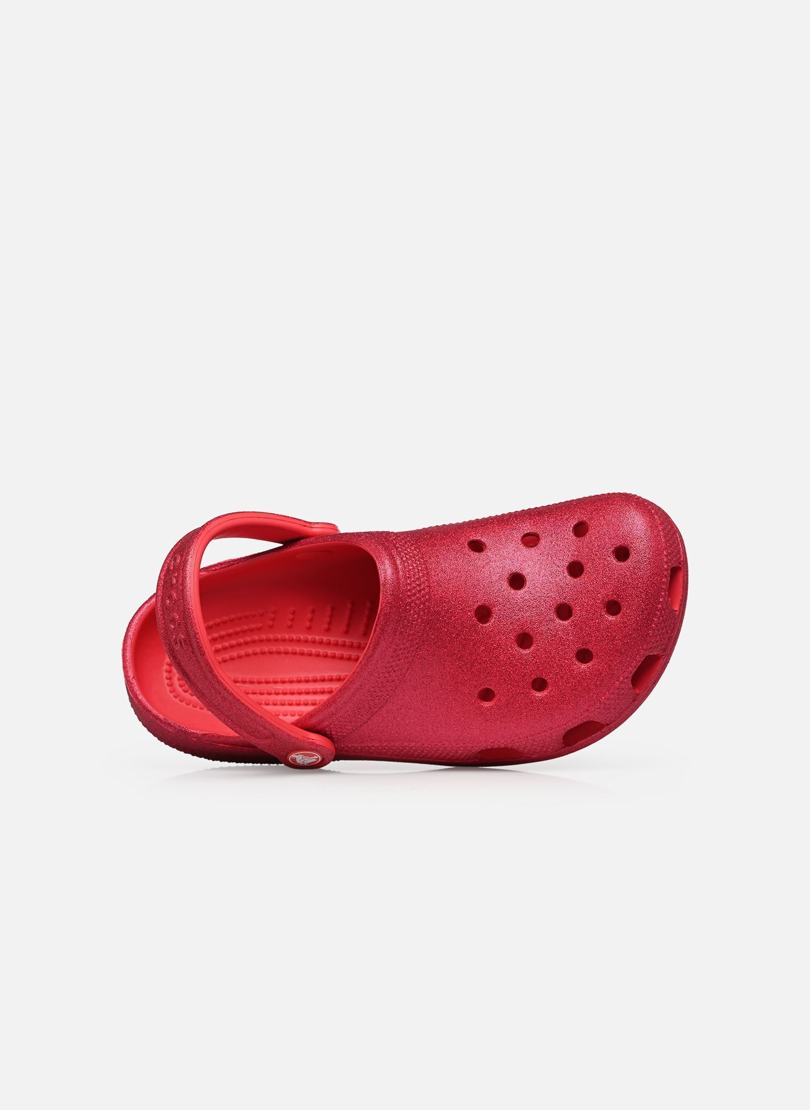 Pantoletten Classic Glitter Clog W damen rosa Crocs Pantoletten Classic Glitter Clog W damen rosa Digital Raspberry Glitter