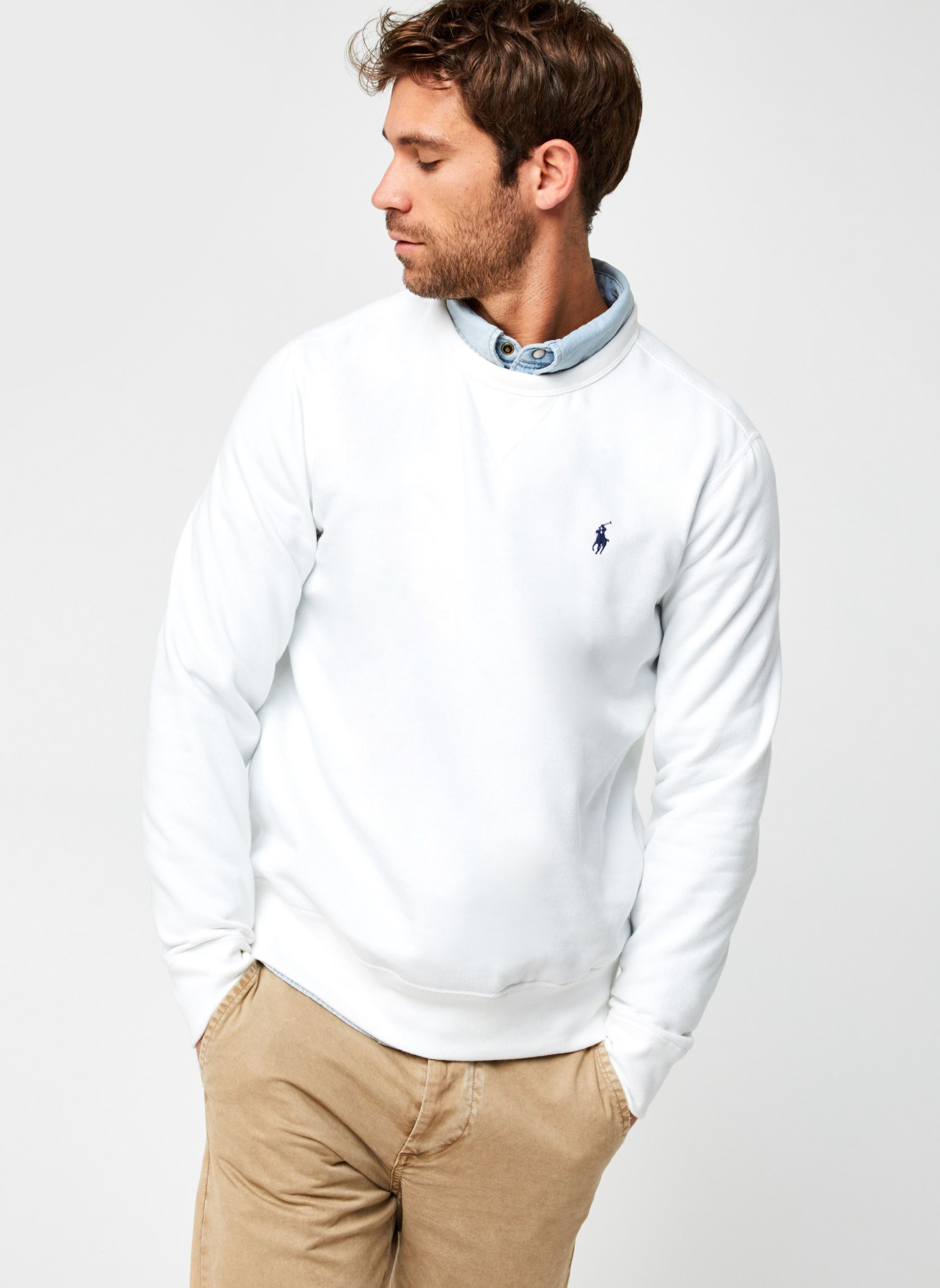 Sudaderas Le Sweat RL En Molleton hombre blanco Polo Ralph Lauren Sudaderas Le Sweat RL En Molleton hombre blanco WHITEC7996