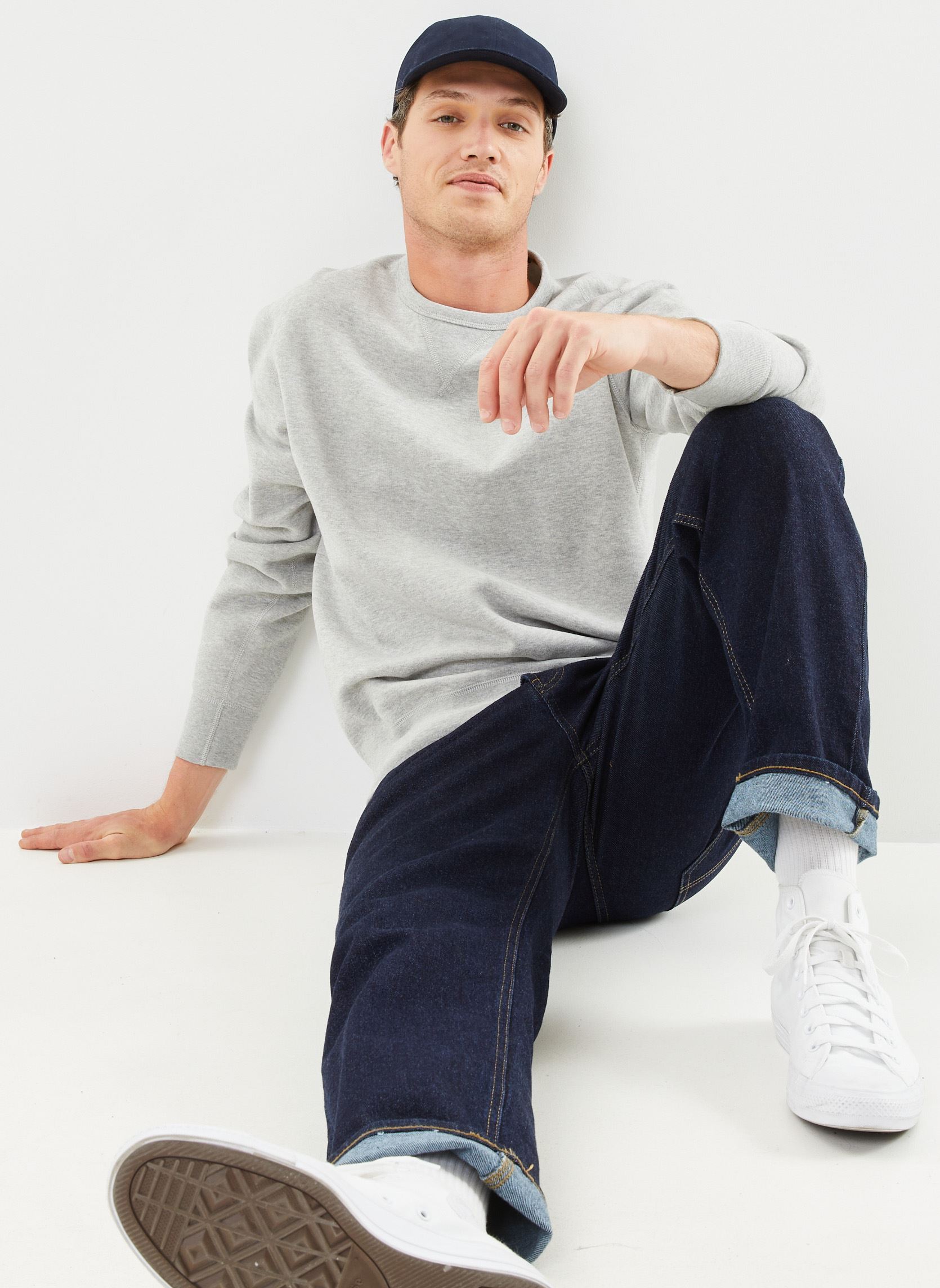 Sweatshirts Le Sweat RL En Molleton heren grijs Polo Ralph Lauren Sweatshirts Le Sweat RL En Molleton heren grijs ANDOVER HEATHER