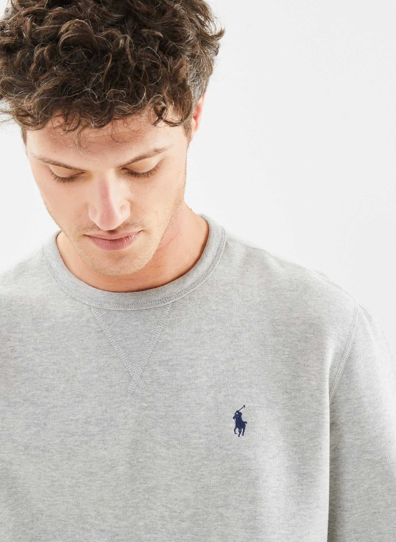 Sweatshirts Le Sweat RL En Molleton heren grijs Polo Ralph Lauren Sweatshirts Le Sweat RL En Molleton heren grijs ANDOVER HEATHER