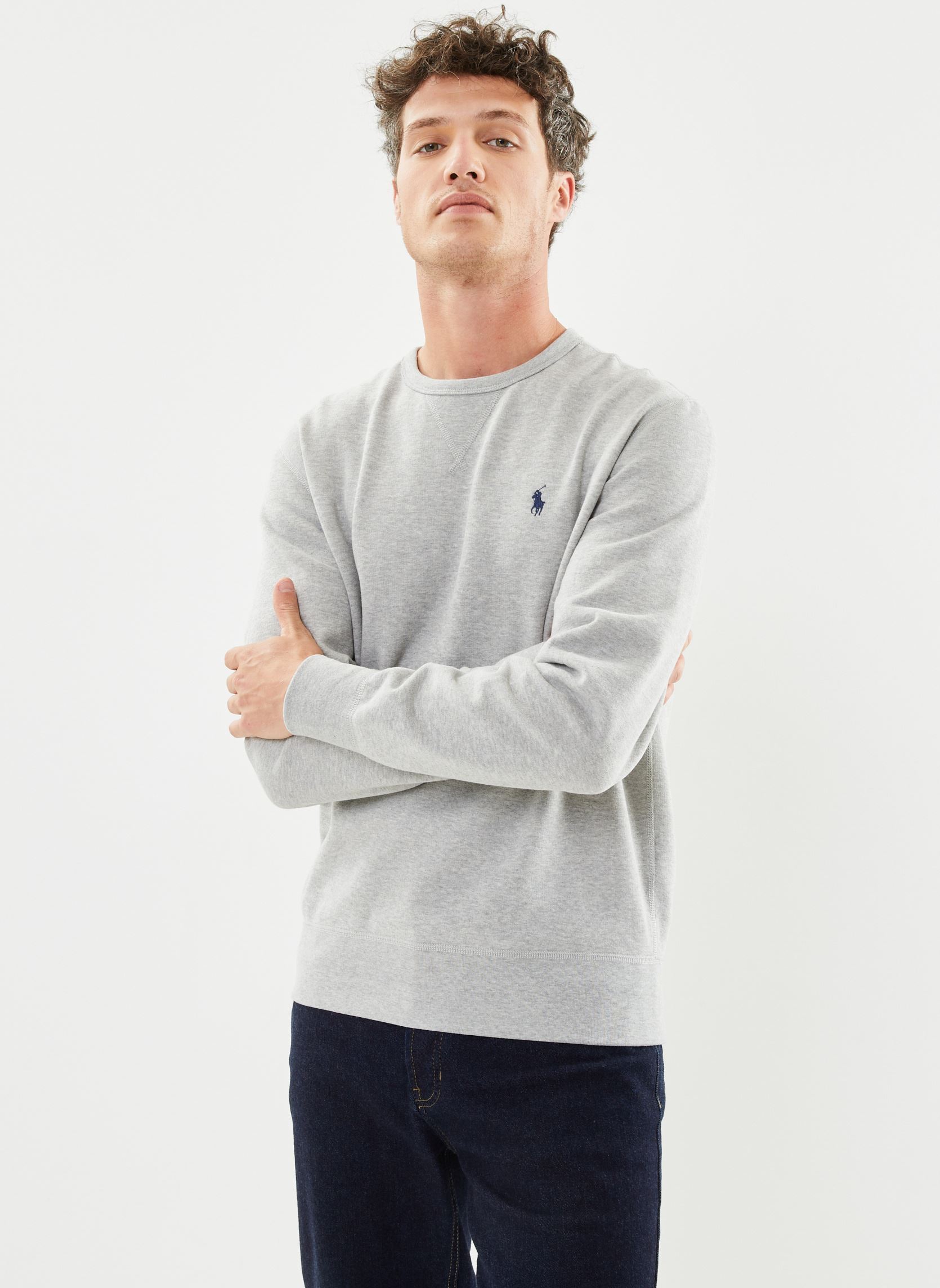 Sweatshirts Le Sweat RL En Molleton heren grijs Polo Ralph Lauren Sweatshirts Le Sweat RL En Molleton heren grijs ANDOVER HEATHER