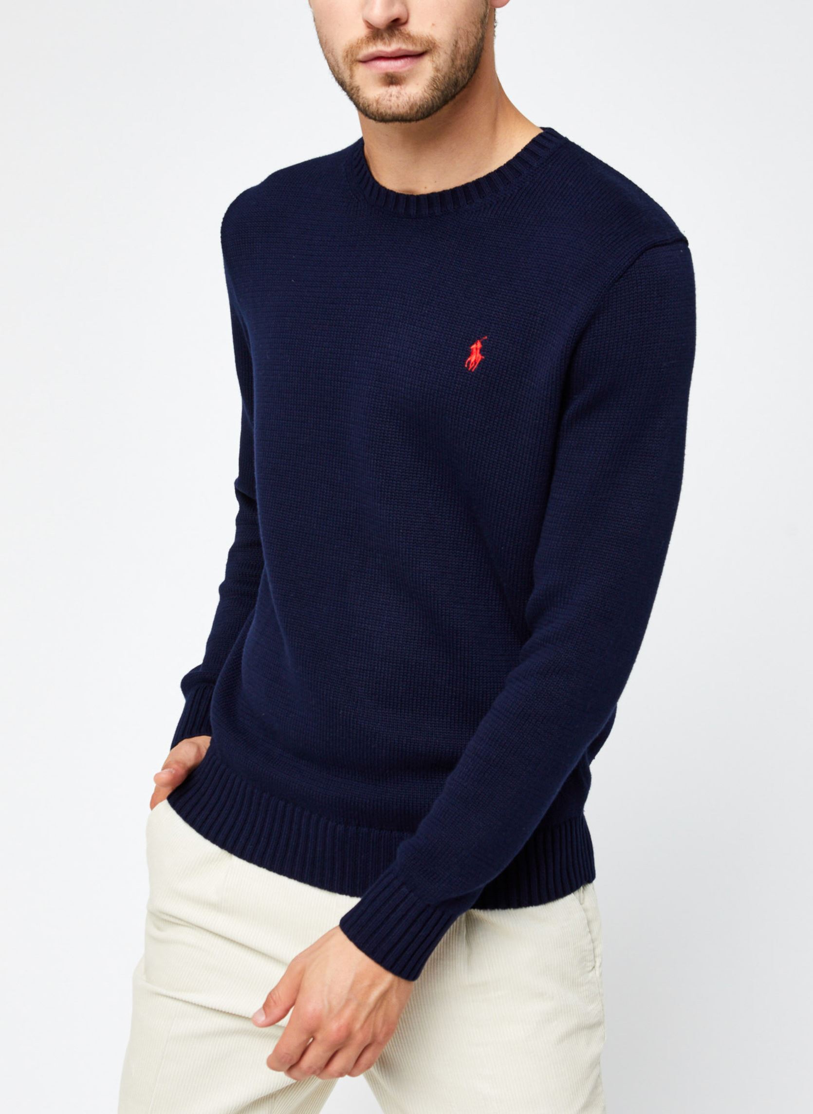 Maglioni Pull col rond en coton 710810846 uomo blu Polo Ralph Lauren Maglioni Pull col rond en coton 710810846 uomo blu HUNTER NAVY