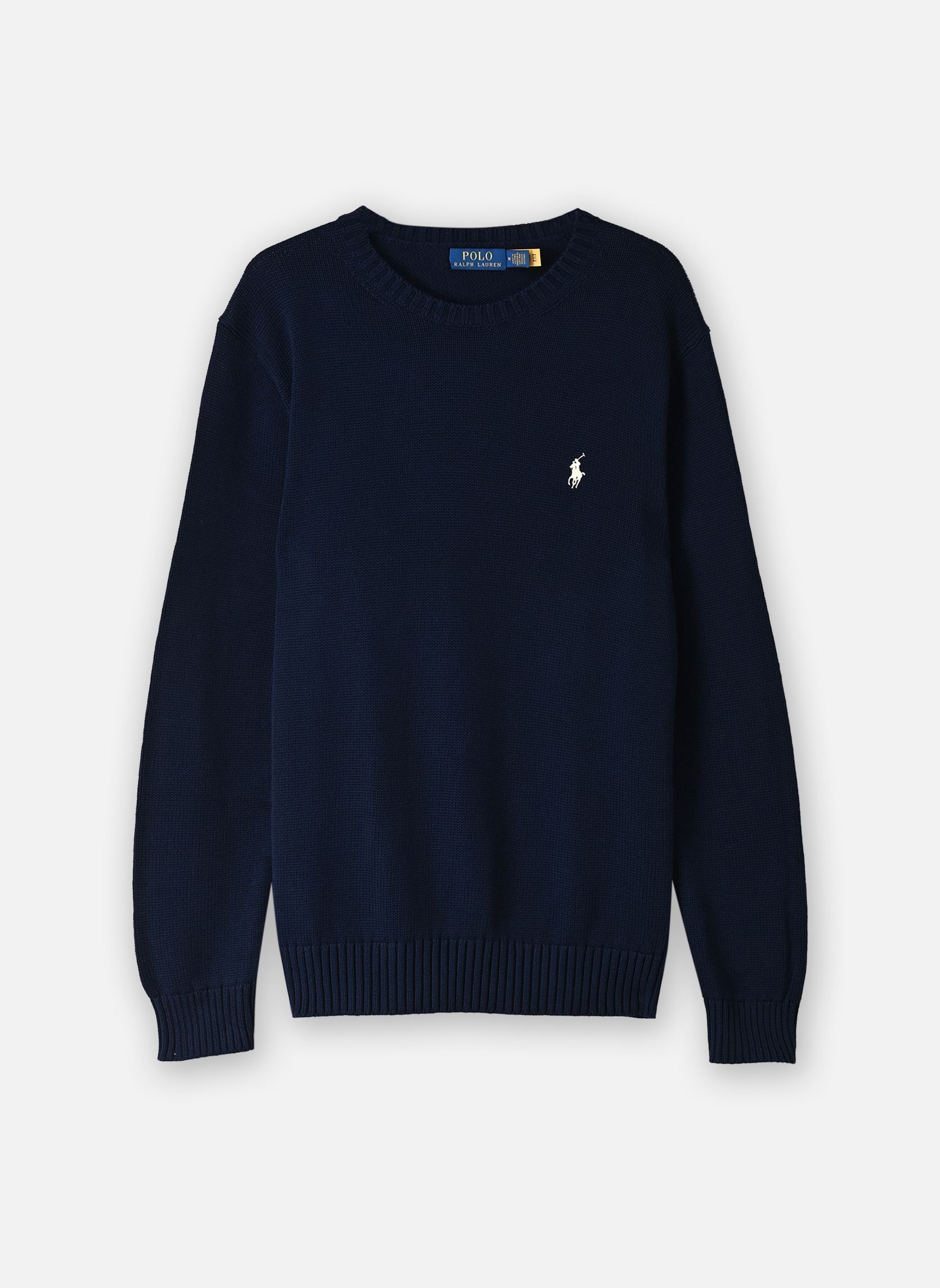 Pullover Pull col rond en coton 710810846 herren blau Polo Ralph Lauren Pullover Pull col rond en coton 710810846 herren blau HUNTER NAVY W/ C8135 PP