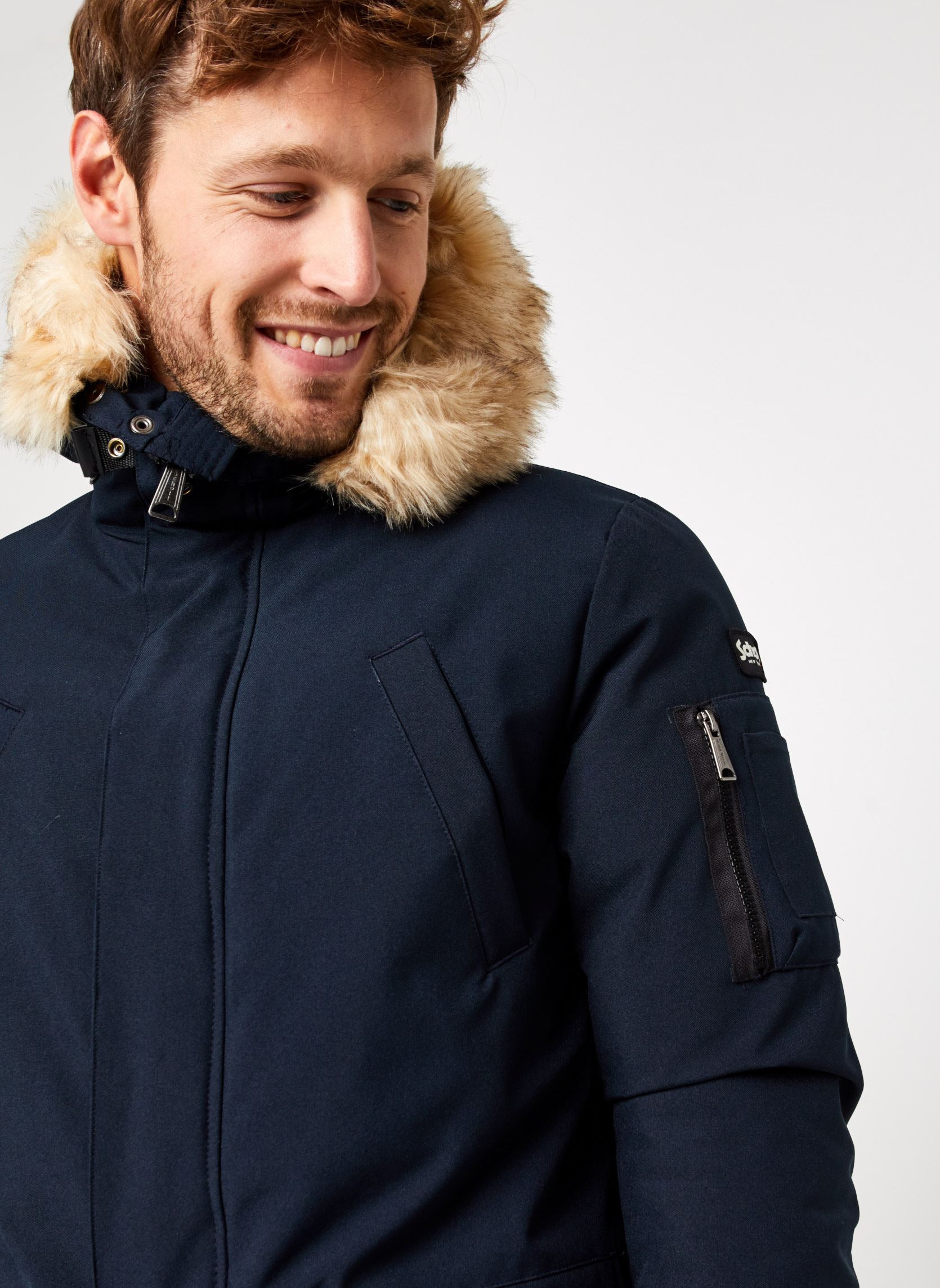 Parkas Nelson20 Parka homme bleu Schott Parkas Nelson20 Parka homme bleu NAVY