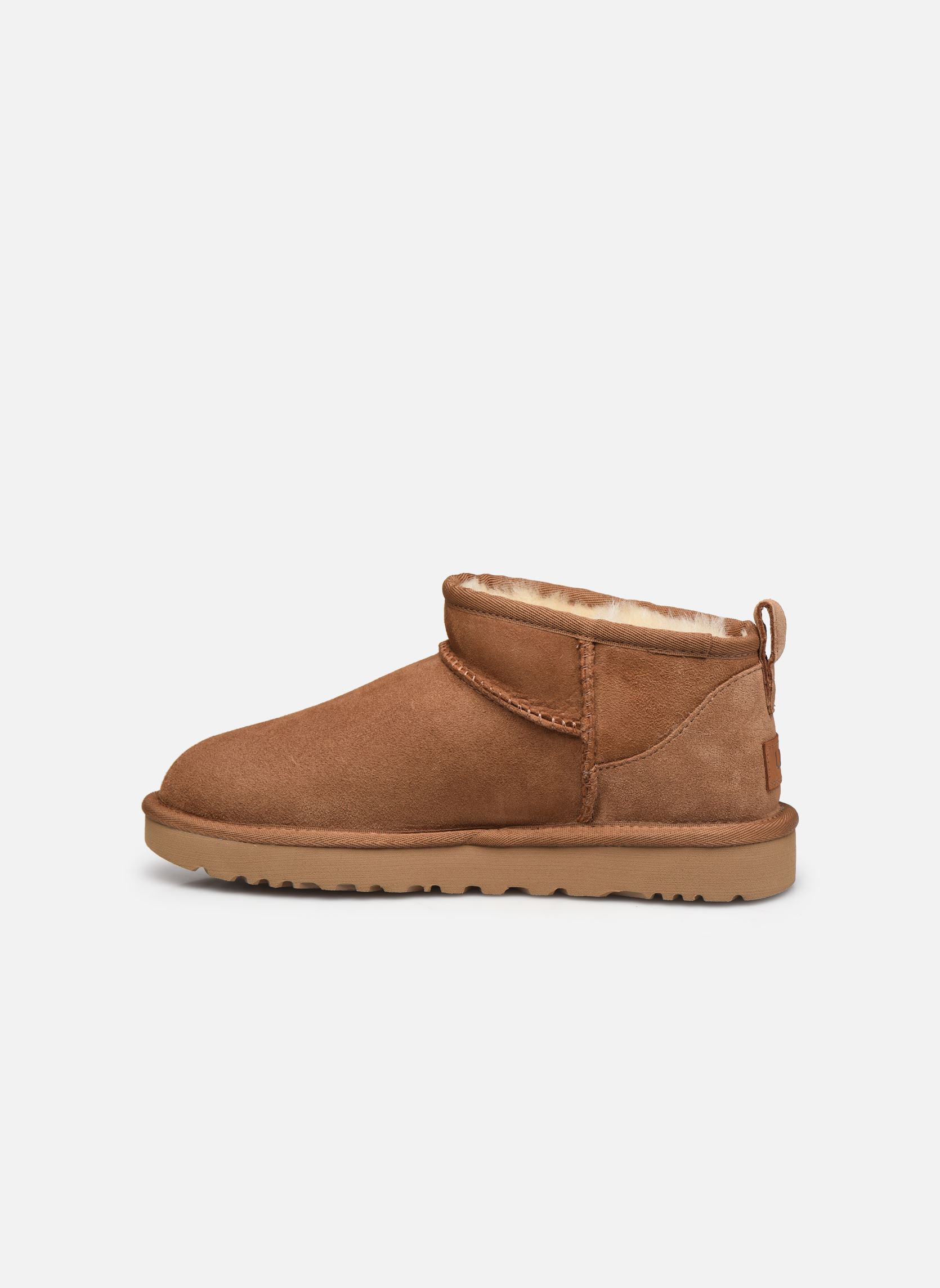 Gefütterte Stiefeletten W Classic Ultra Mini damen braun UGG Gefütterte Stiefeletten W Classic Ultra Mini damen braun CHESTNUT