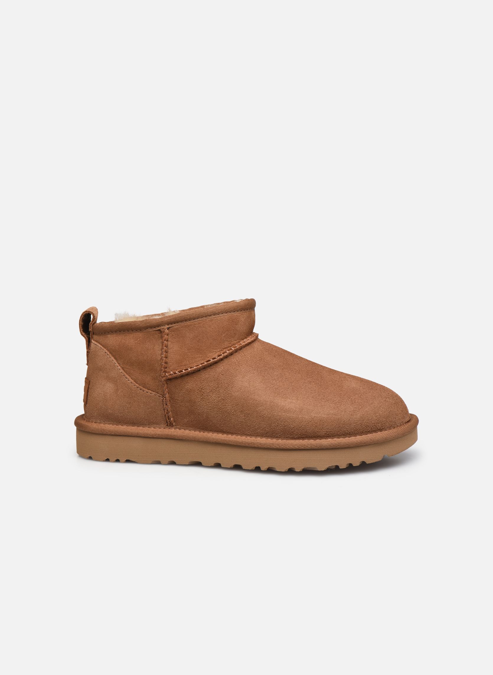 Gefütterte Stiefeletten W Classic Ultra Mini damen braun UGG Gefütterte Stiefeletten W Classic Ultra Mini damen braun CHESTNUT