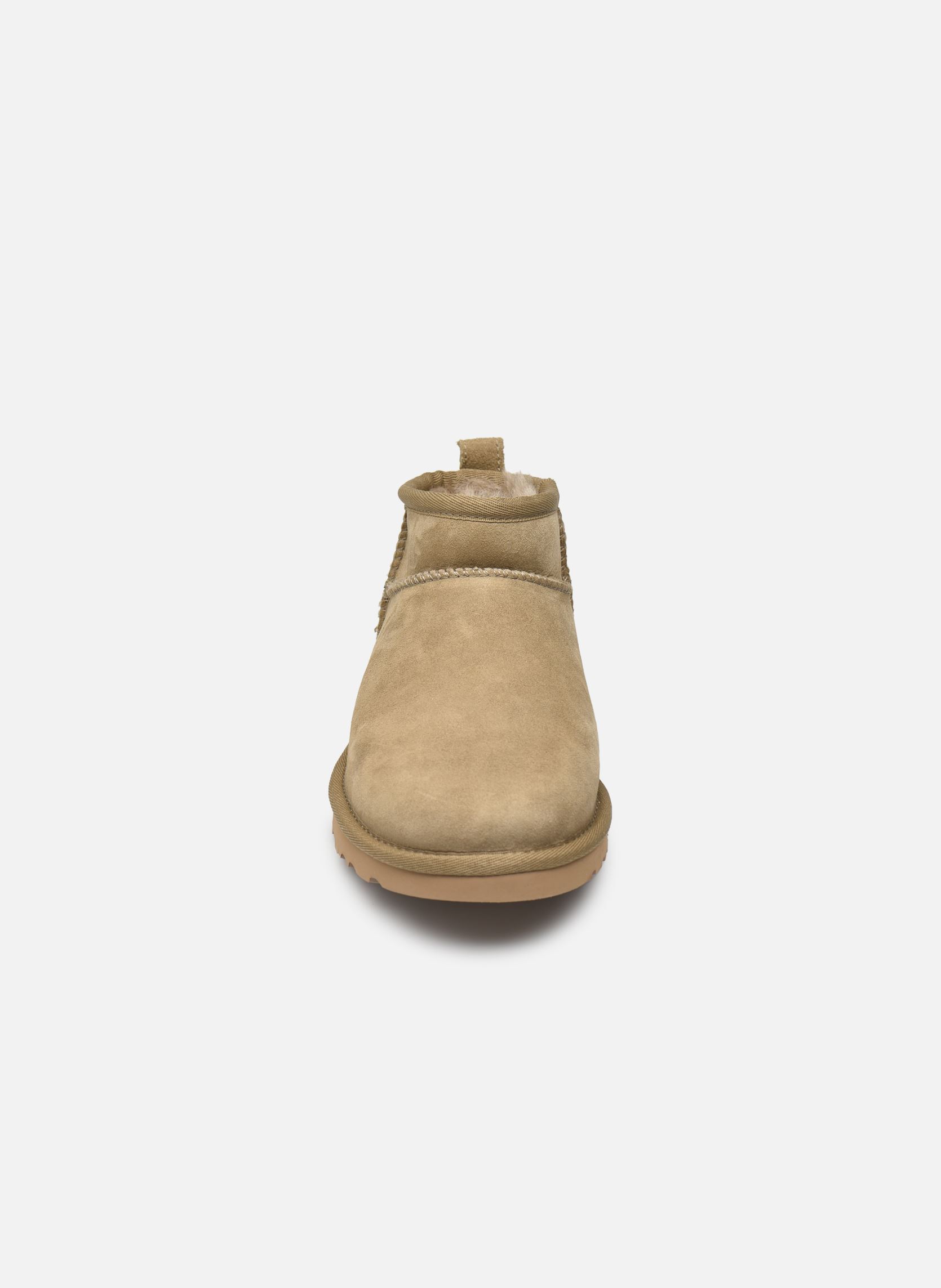 Bottines fourrées W Classic Ultra Mini femme beige UGG Bottines fourrées W Classic Ultra Mini femme beige ANTILOPE