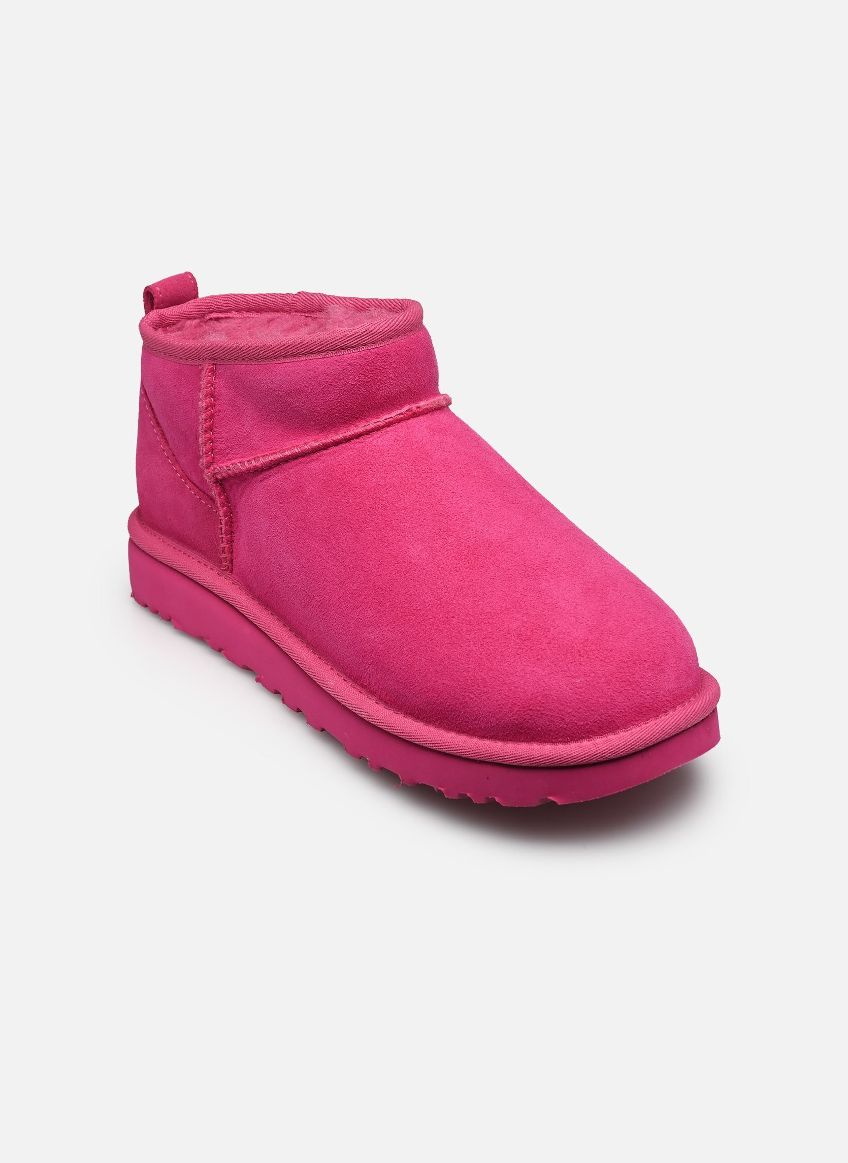 Bottines fourrées W Classic Ultra Mini femme rose UGG Bottines fourrées W Classic Ultra Mini femme rose DARK PEONY