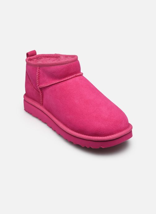 UGG Bottines fourrées W Classic Ultra Mini femme rose