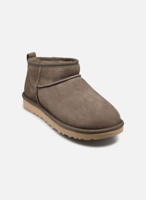 UGG Bottines fourrées W Classic Ultra Mini femme gris