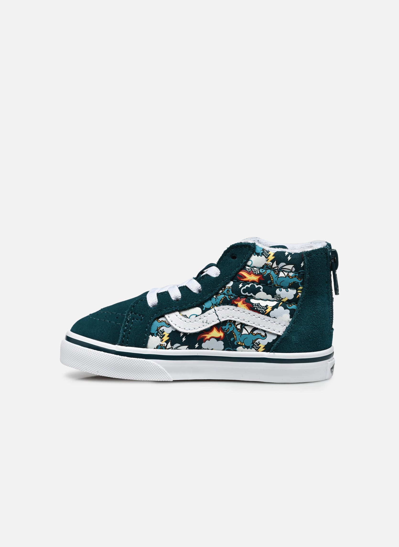 Baskets basses TD SK8-Hi Zip garçon vert Vans Baskets basses TD SK8-Hi Zip garçon vert MYTHICAL GLOW DEEP TEAL