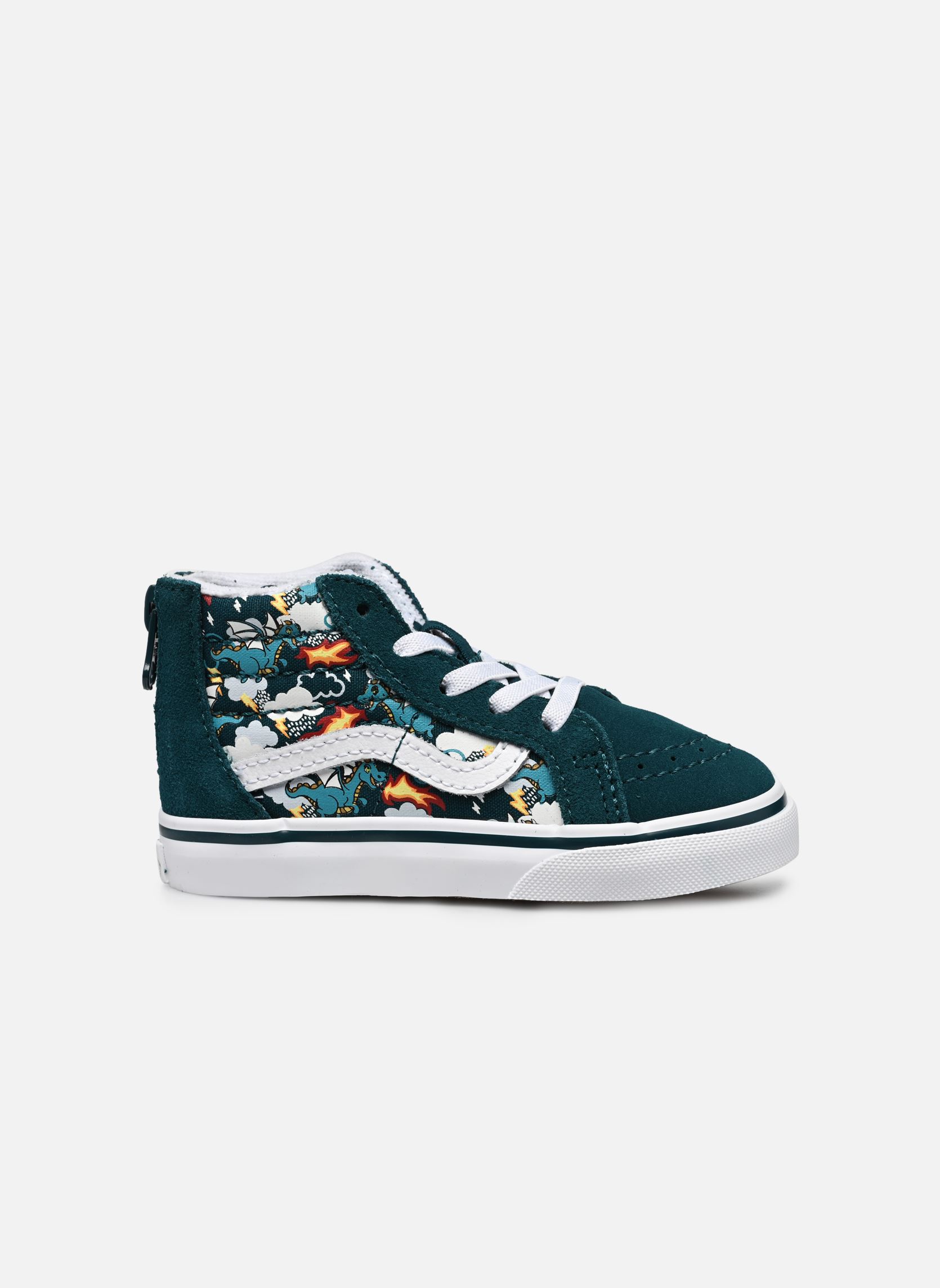 Baskets basses TD SK8-Hi Zip garçon vert Vans Baskets basses TD SK8-Hi Zip garçon vert MYTHICAL GLOW DEEP TEAL