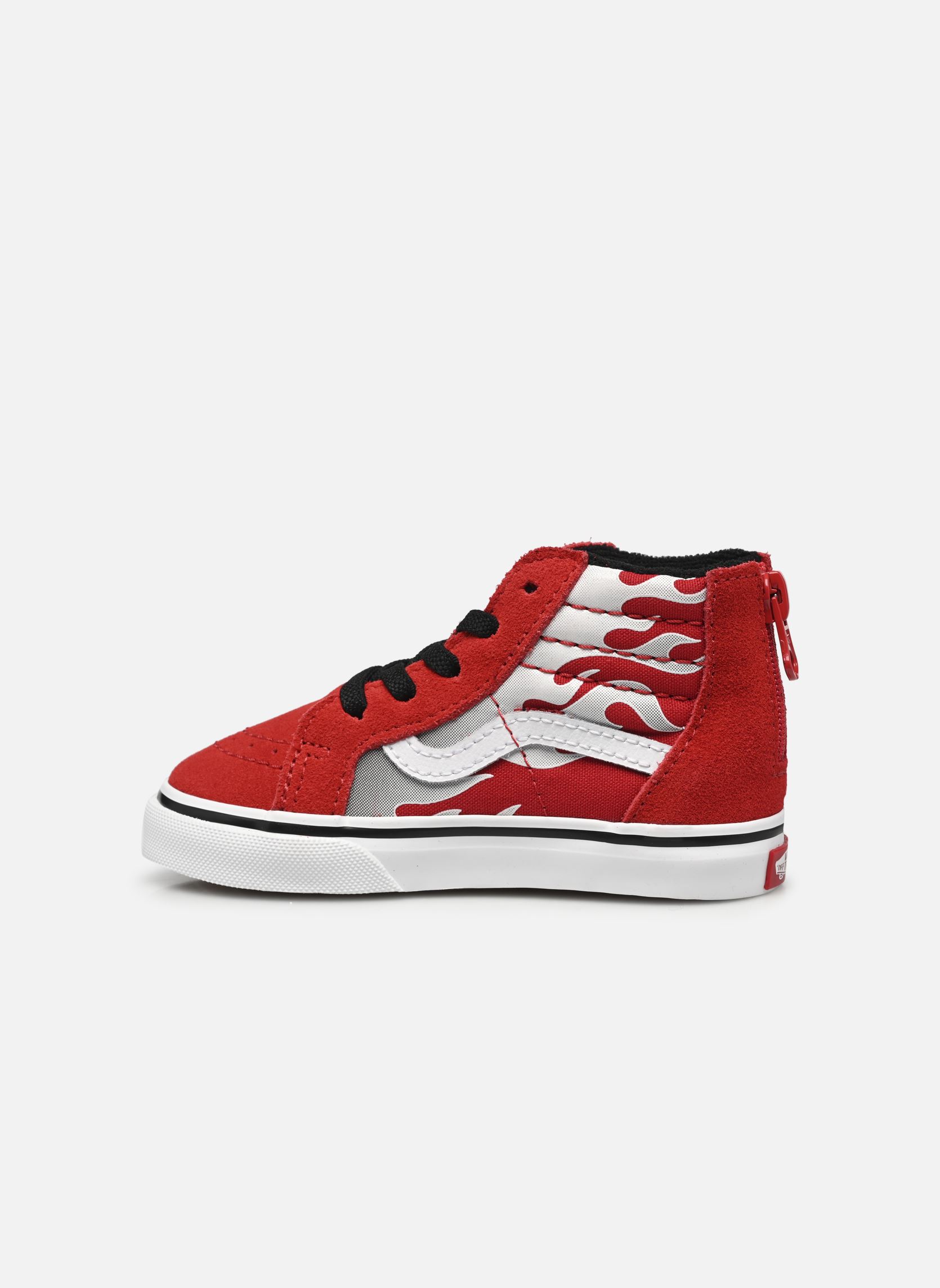Niedrige Sneaker TD SK8-Hi Zip jungen rot Vans Niedrige Sneaker TD SK8-Hi Zip jungen rot FEROCIOUS FLAME RACING RED/BLA