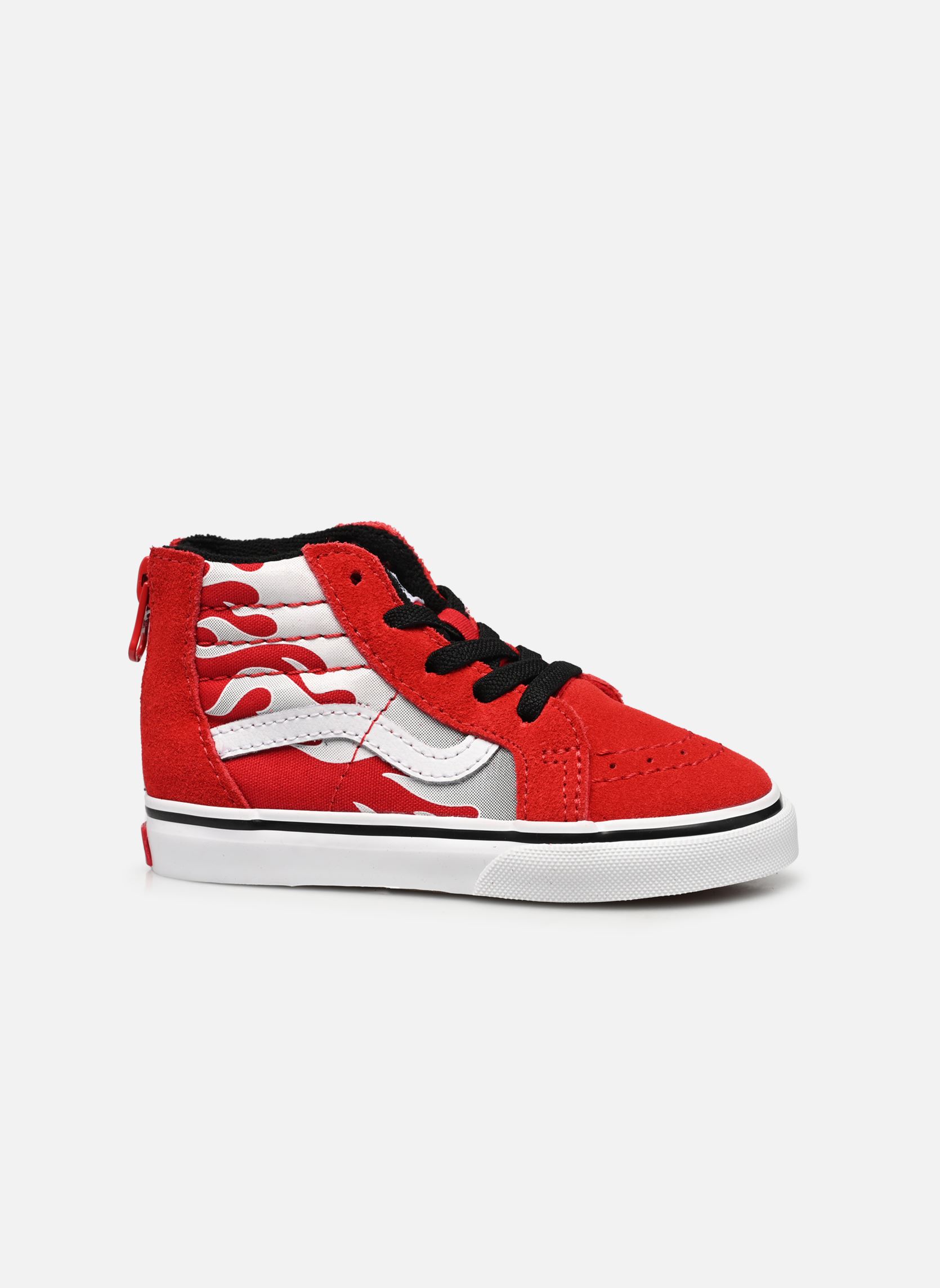 Niedrige Sneaker TD SK8-Hi Zip jungen rot Vans Niedrige Sneaker TD SK8-Hi Zip jungen rot FEROCIOUS FLAME RACING RED/BLA