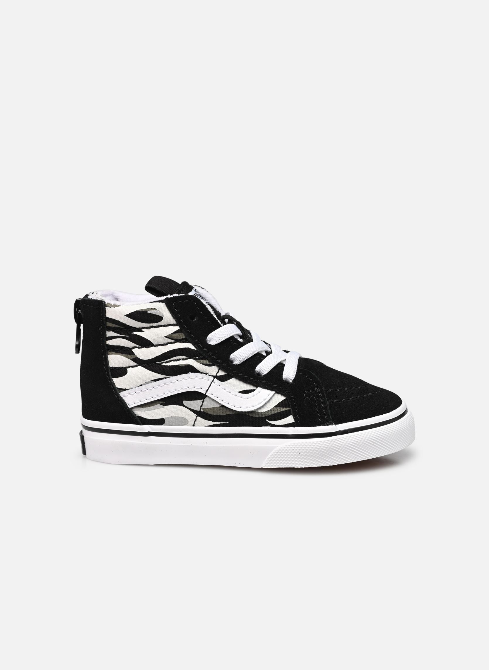 Baskets basses TD SK8-Hi Zip garçon noir Vans Baskets basses TD SK8-Hi Zip garçon noir FLAME CAMO BLACK/GREY