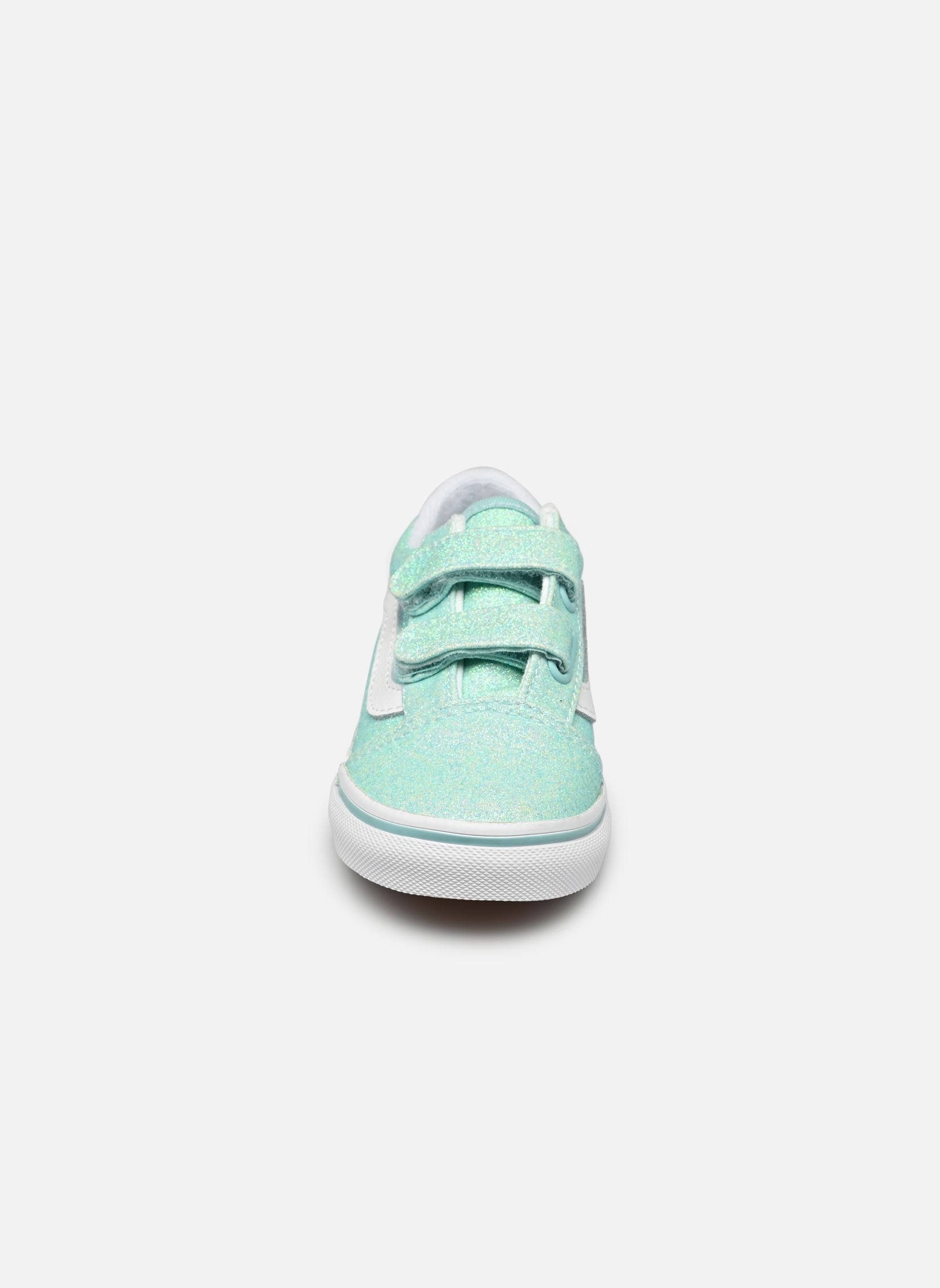 Niedrige Sneaker TD Old Skool V mädchen blau Vans Niedrige Sneaker TD Old Skool V mädchen blau GLITTER PASTEL BLUE