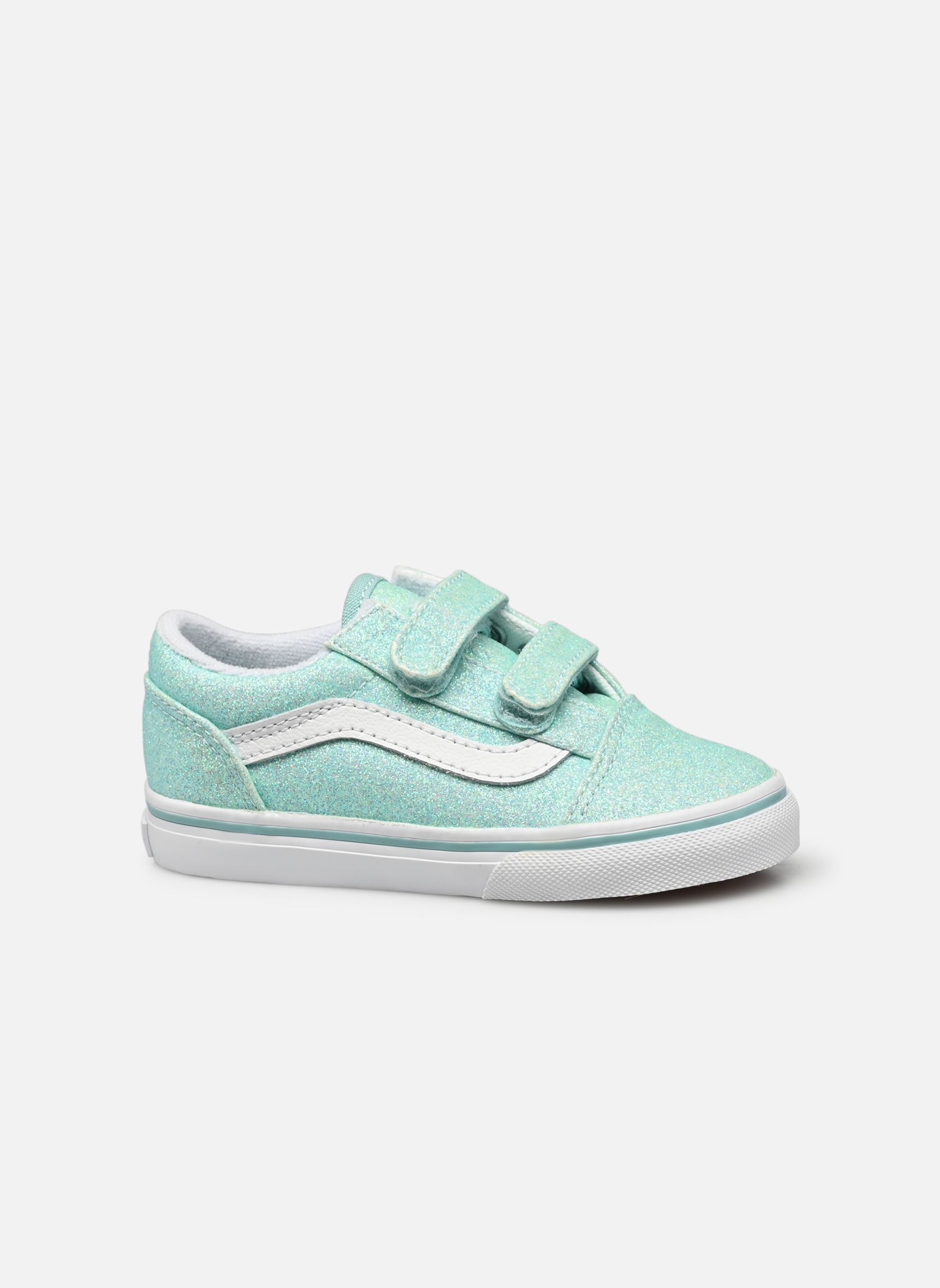 Niedrige Sneaker TD Old Skool V mädchen blau Vans Niedrige Sneaker TD Old Skool V mädchen blau GLITTER PASTEL BLUE