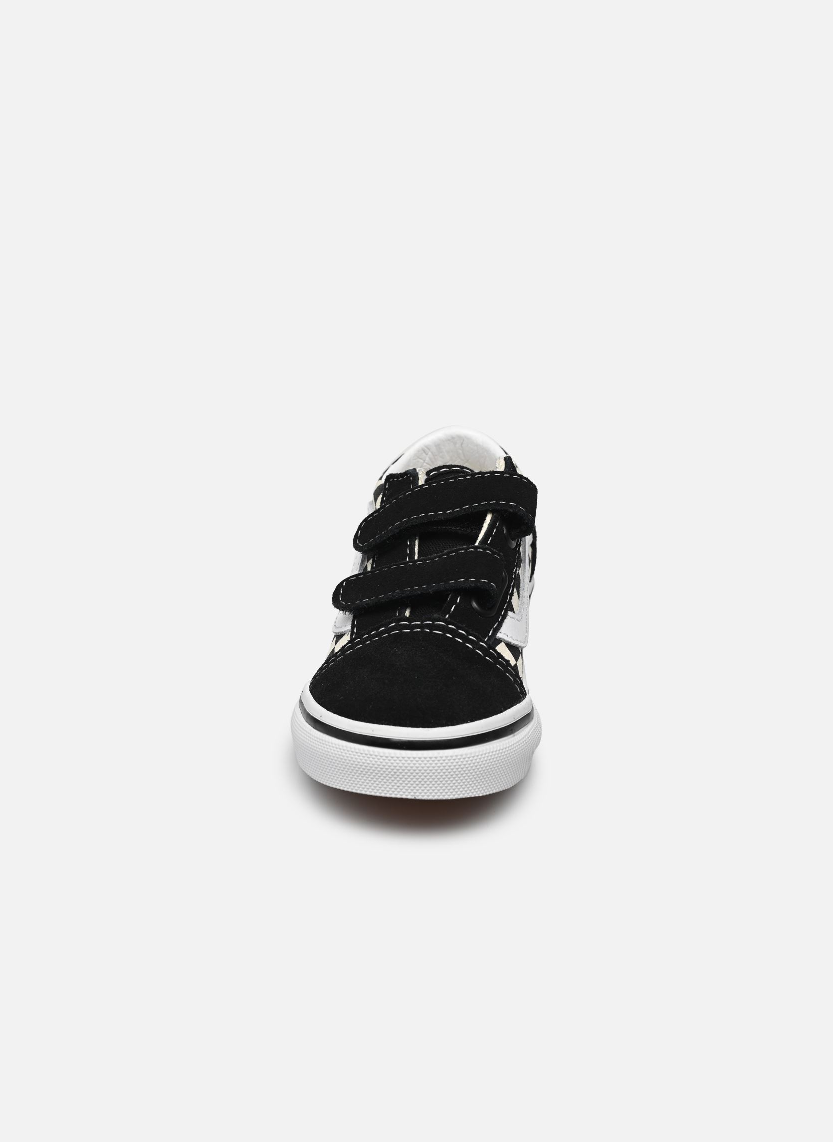 Baskets basses TD Old Skool V garçon noir Vans Baskets basses TD Old Skool V garçon noir (PRIMARY CHECK) BLK/WHITE