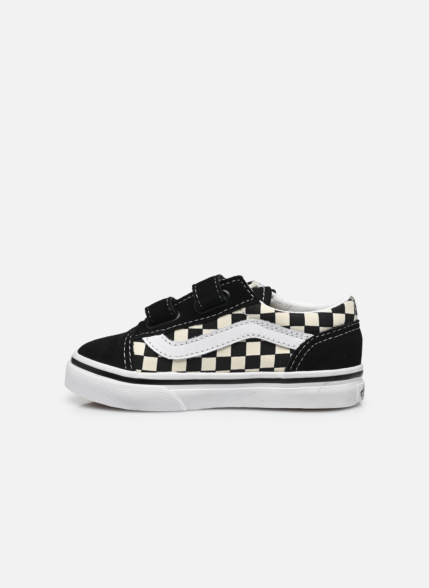 Baskets basses TD Old Skool V garçon noir Vans Baskets basses TD Old Skool V garçon noir (PRIMARY CHECK) BLK/WHITE