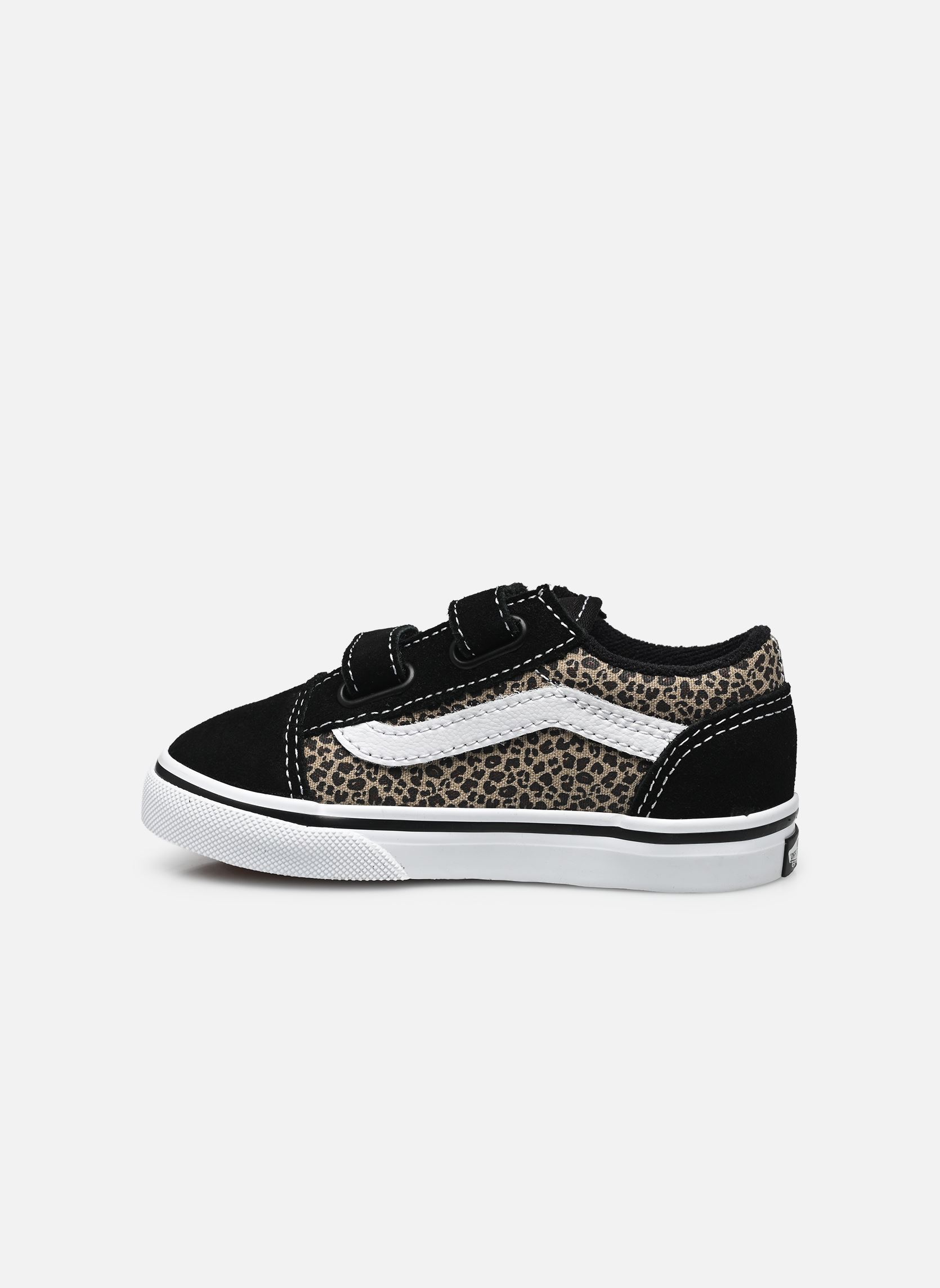 Niedrige Sneaker TD Old Skool V mädchen schwarz Vans Niedrige Sneaker TD Old Skool V mädchen schwarz BLACK/LEOPARD