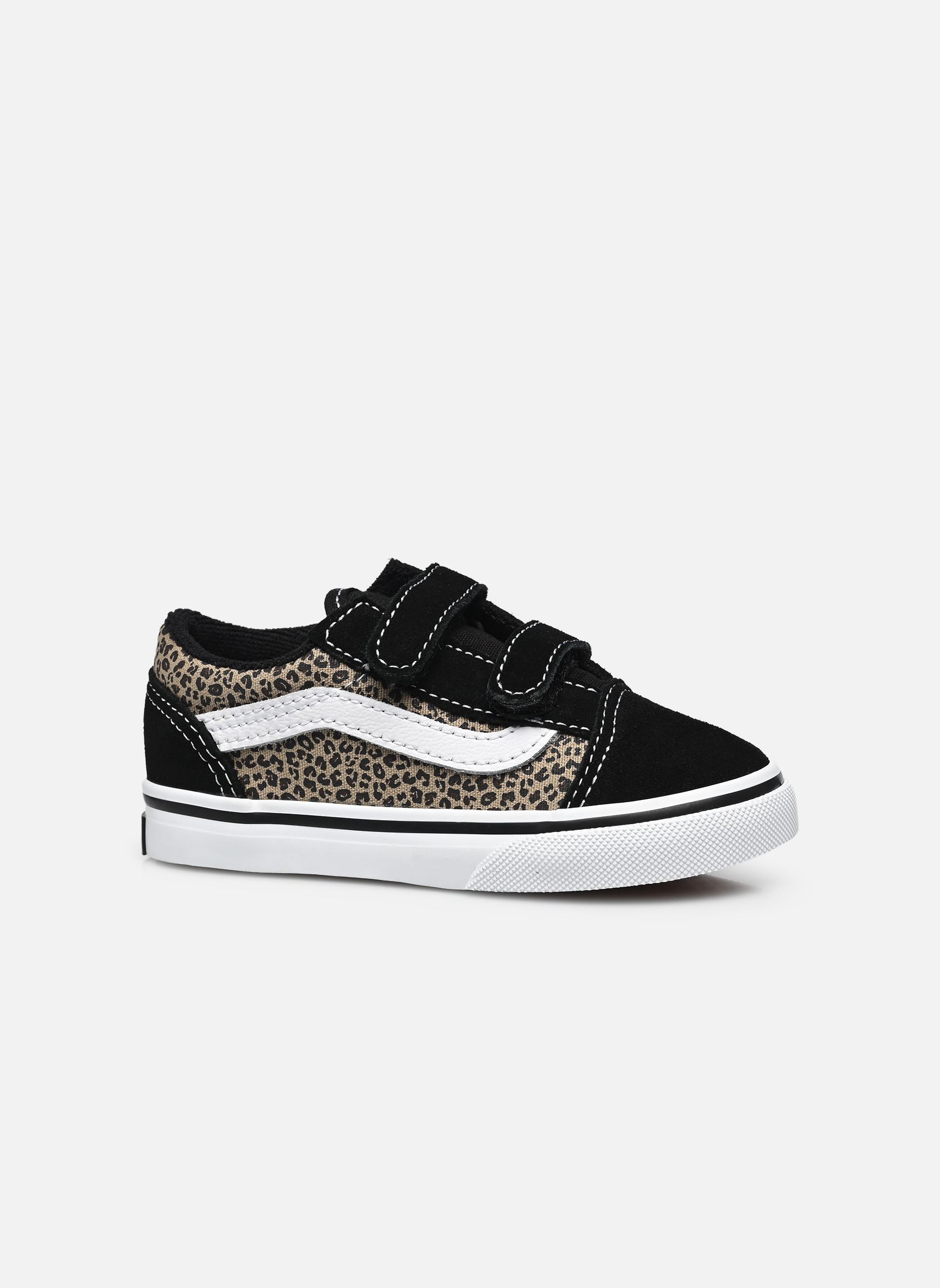Niedrige Sneaker TD Old Skool V mädchen schwarz Vans Niedrige Sneaker TD Old Skool V mädchen schwarz BLACK/LEOPARD