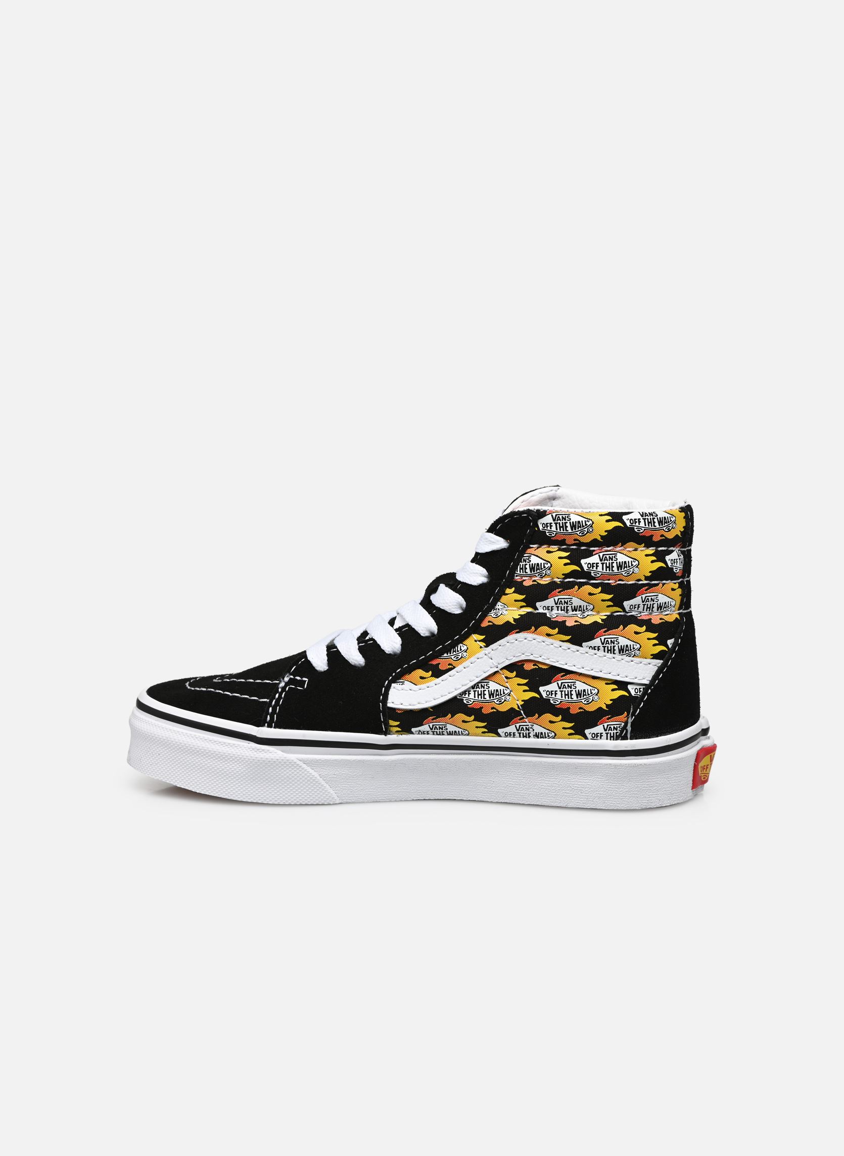 Baskets basses UY Sk8-Hi garçon noir Vans Baskets basses UY Sk8-Hi garçon noir (FLAME LOGO REPEAT) BLACK/FLAM