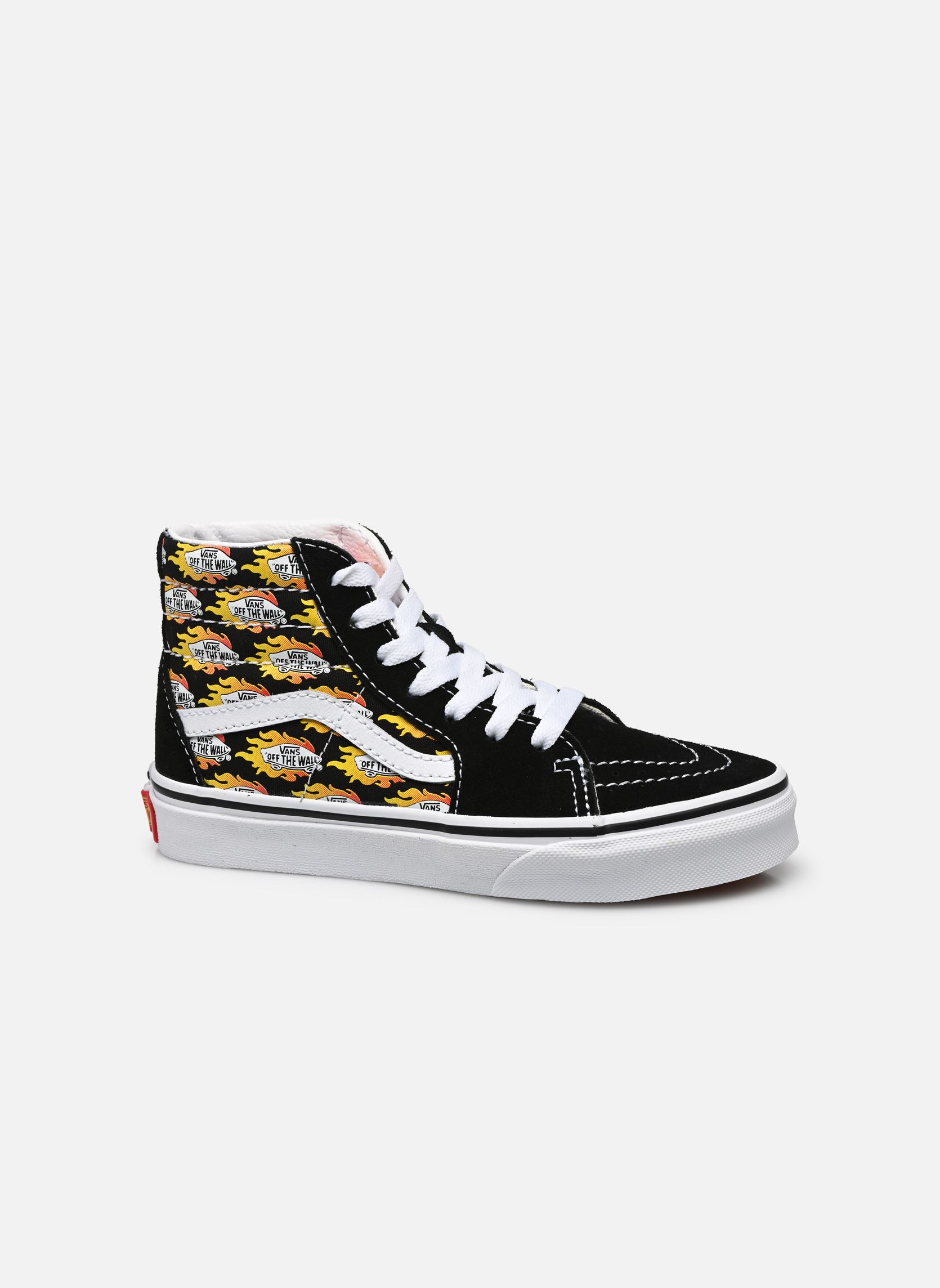Baskets basses UY Sk8-Hi garçon noir Vans Baskets basses UY Sk8-Hi garçon noir (FLAME LOGO REPEAT) BLACK/FLAM