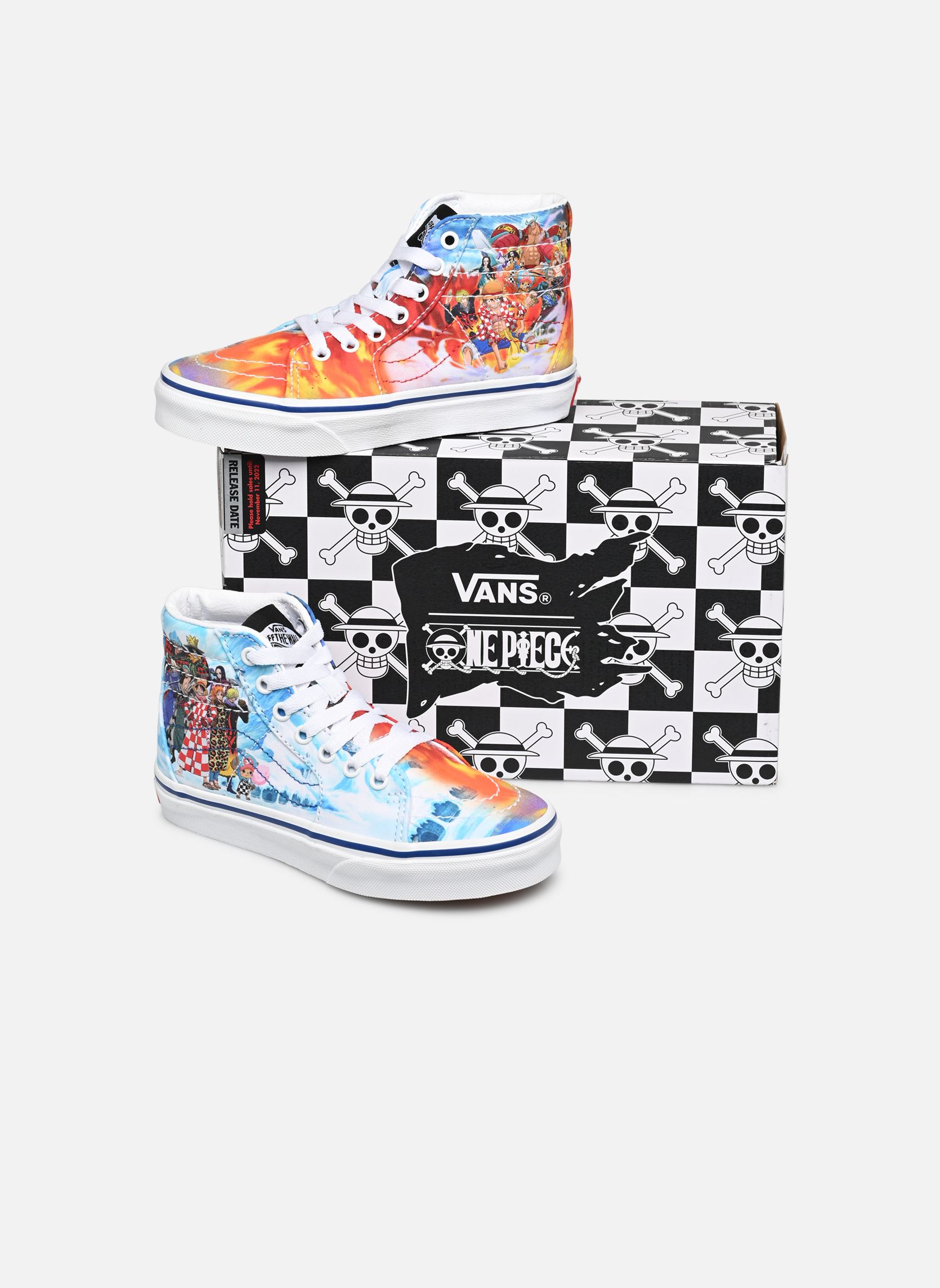 Niedrige Sneaker UY Sk8-Hi weiß Vans Niedrige Sneaker UY Sk8-Hi weiß ONE PIECE PUNK HAZARD MULTI
