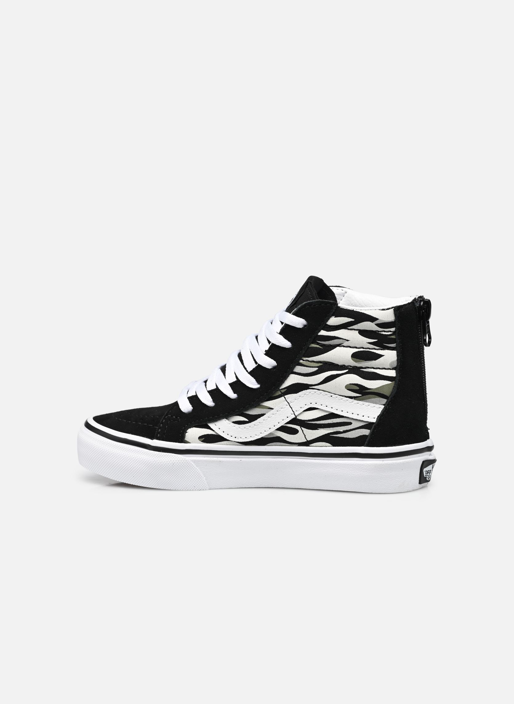Baskets hautes UY SK8-Hi Zip garçon noir Vans Baskets hautes UY SK8-Hi Zip garçon noir FLAME CAMO BLACK/GREY