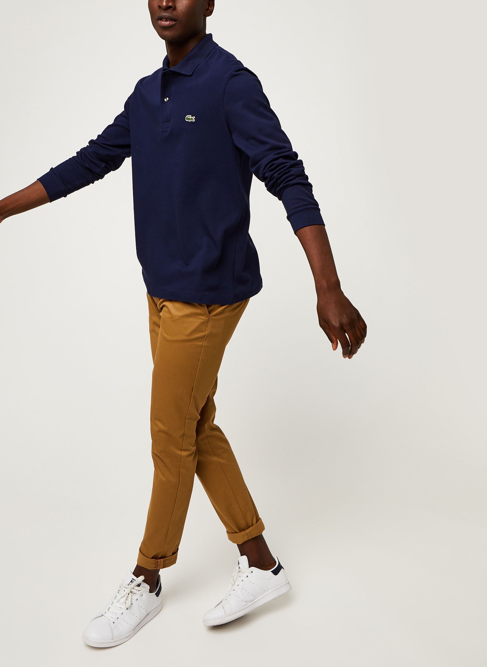 Polos Polo Classique ML L1312 Croco homme bleu Lacoste Polos Polo Classique ML L1312 Croco homme bleu 166 MARINE