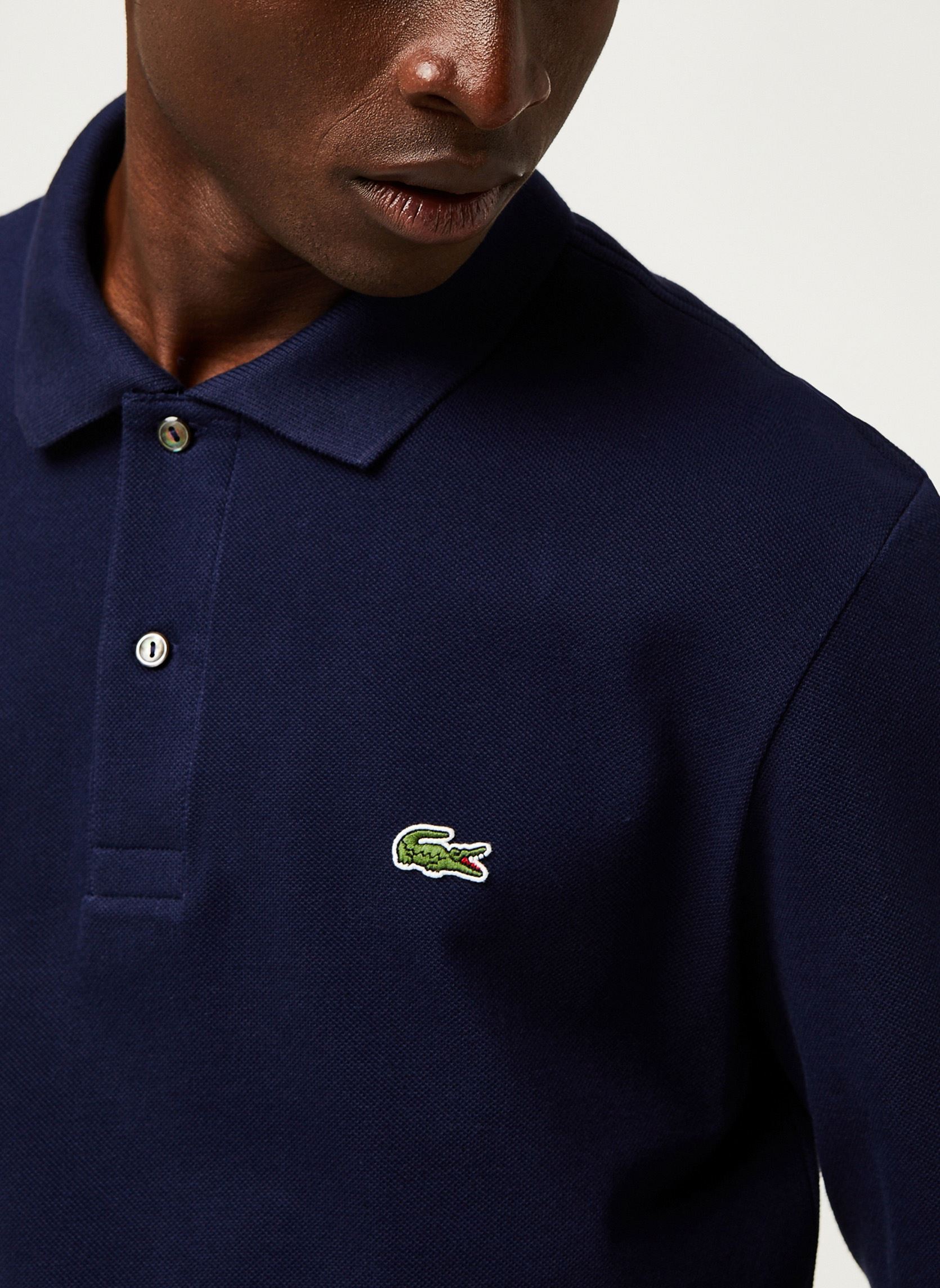 Polos Polo Classique ML L1312 Croco homme bleu Lacoste Polos Polo Classique ML L1312 Croco homme bleu 166 MARINE