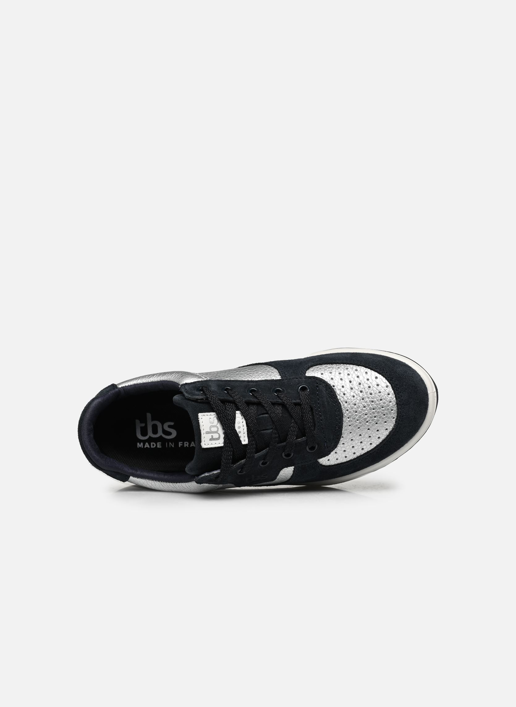 Baskets basses Bettyli femme argent TBS Made in France Baskets basses Bettyli femme argent ARGENT + MARINE