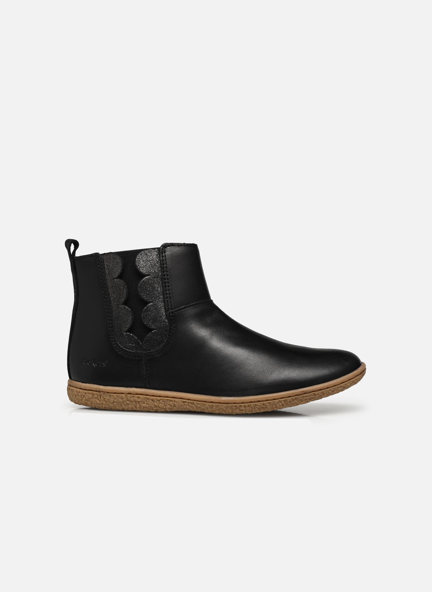 Enkellaarsjes Vetudi meisjes zwart Kickers Enkellaarsjes Vetudi meisjes zwart NOIR METALLISE