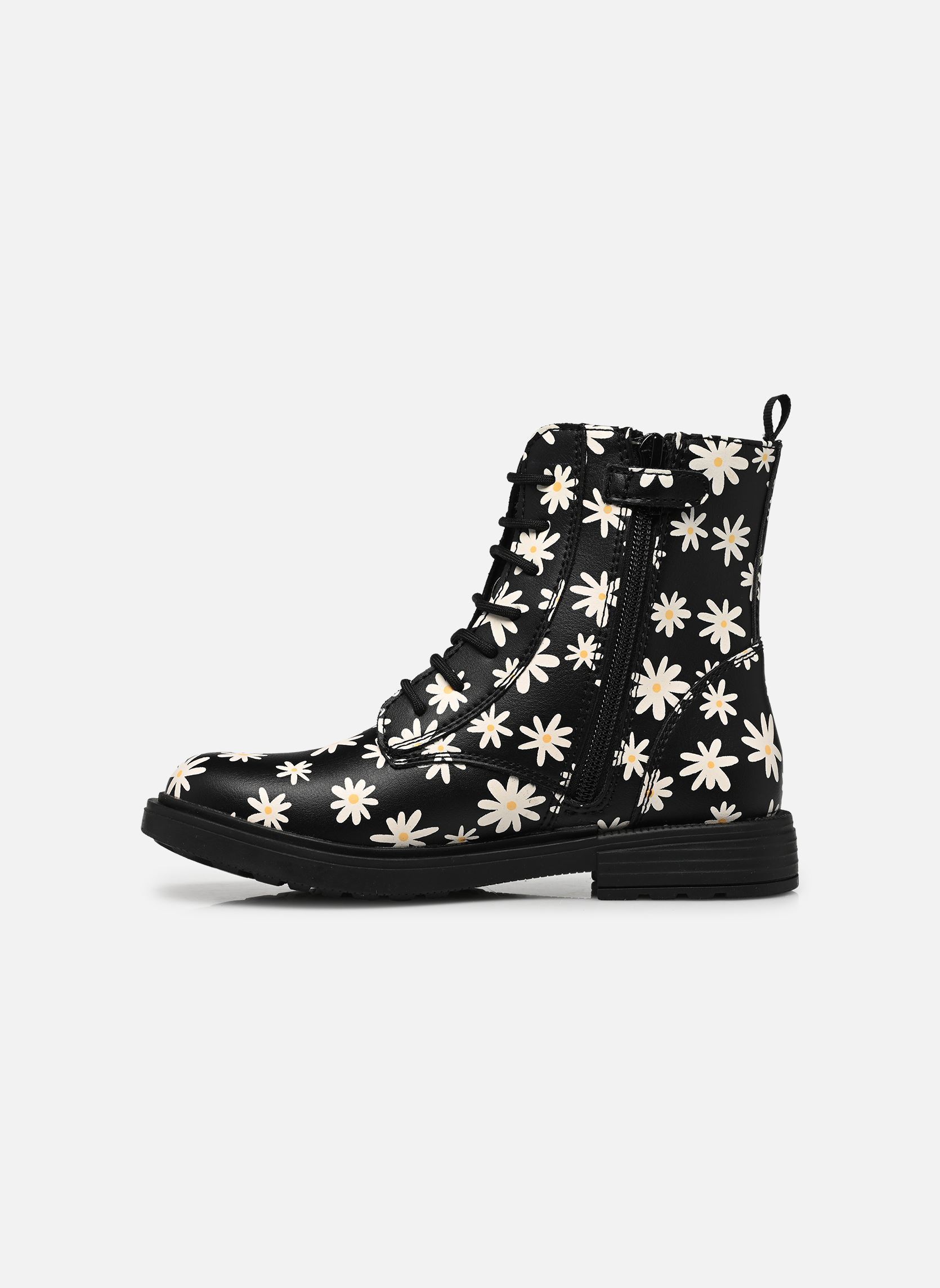 Enkellaarsjes J Eclair Girl B meisjes zwart Geox Enkellaarsjes J Eclair Girl B meisjes zwart BLACK/LT IVORY