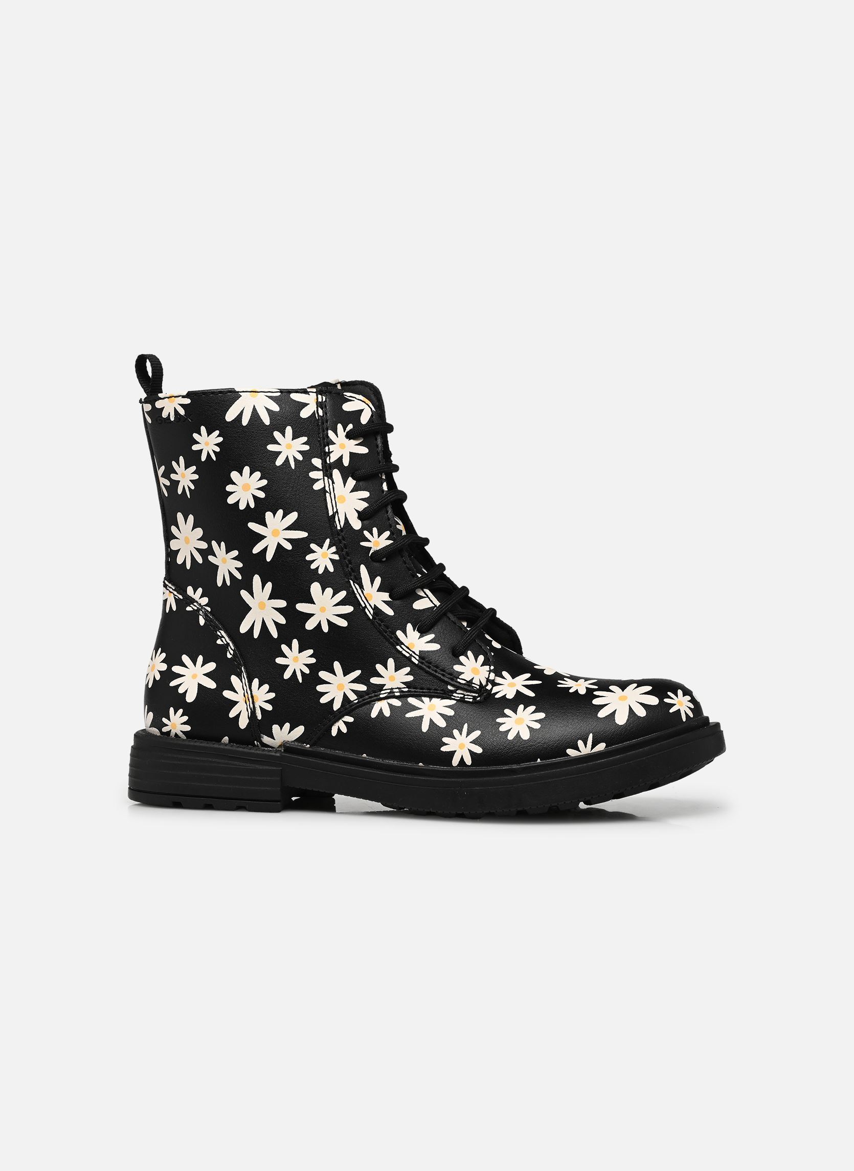 Enkellaarsjes J Eclair Girl B meisjes zwart Geox Enkellaarsjes J Eclair Girl B meisjes zwart BLACK/LT IVORY