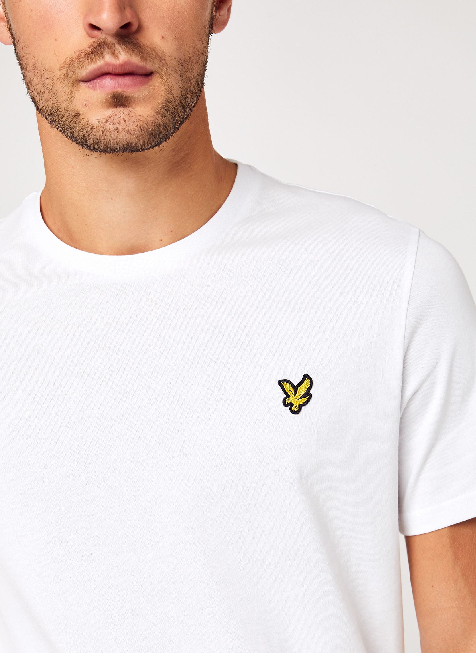 T-Shirts Plain T-shirt herren weiß Lyle & Scott T-Shirts Plain T-shirt herren weiß WHITE