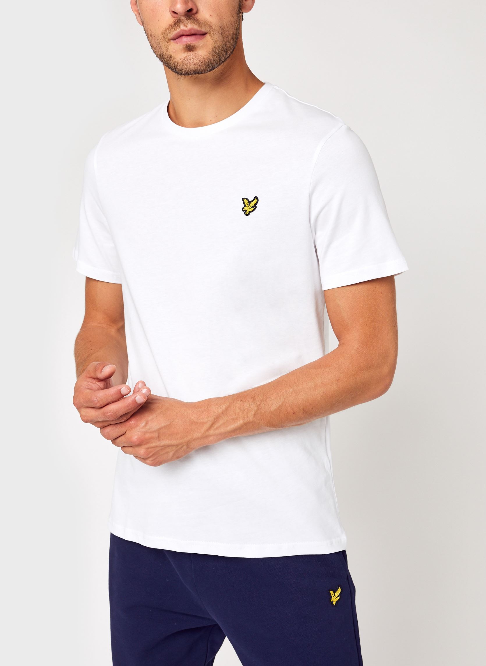 T-Shirts Plain T-shirt herren weiß Lyle & Scott T-Shirts Plain T-shirt herren weiß WHITE
